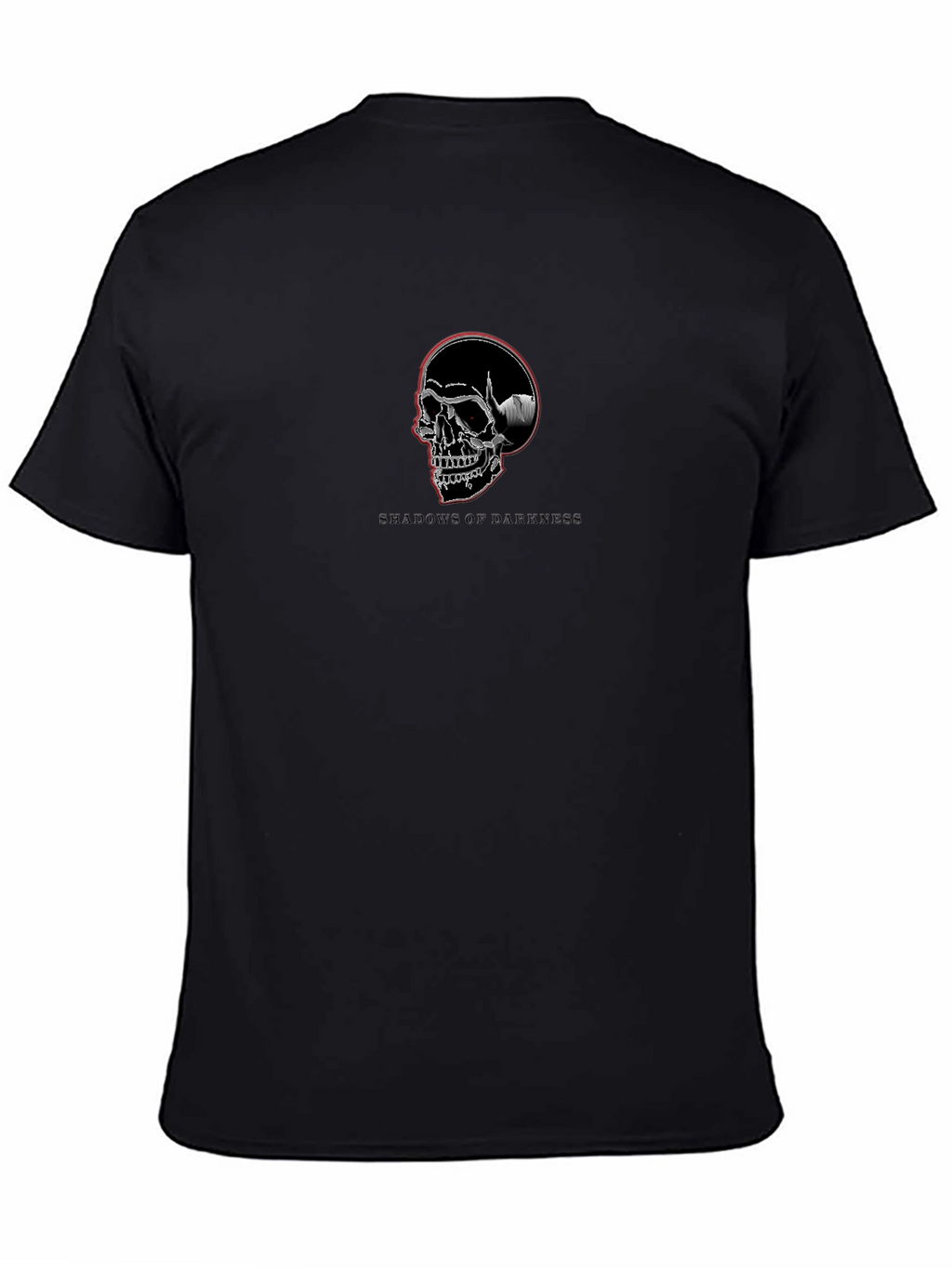 Shadows of Darkness Skull Graphic T-Shirt