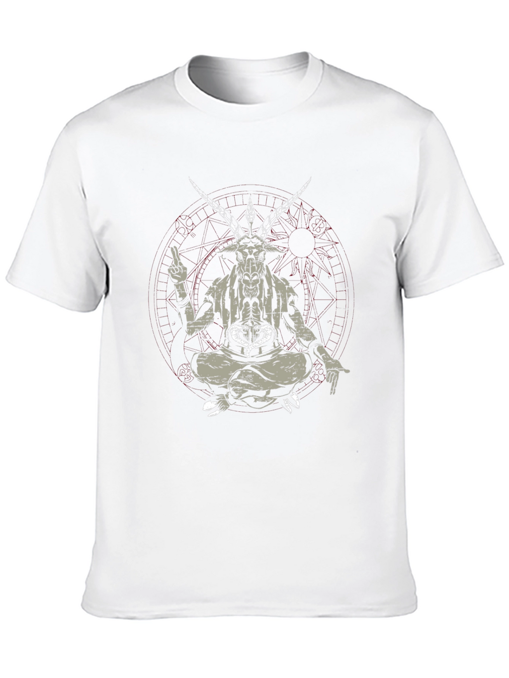 Baphomet Tee - Occult Goat Head Design
