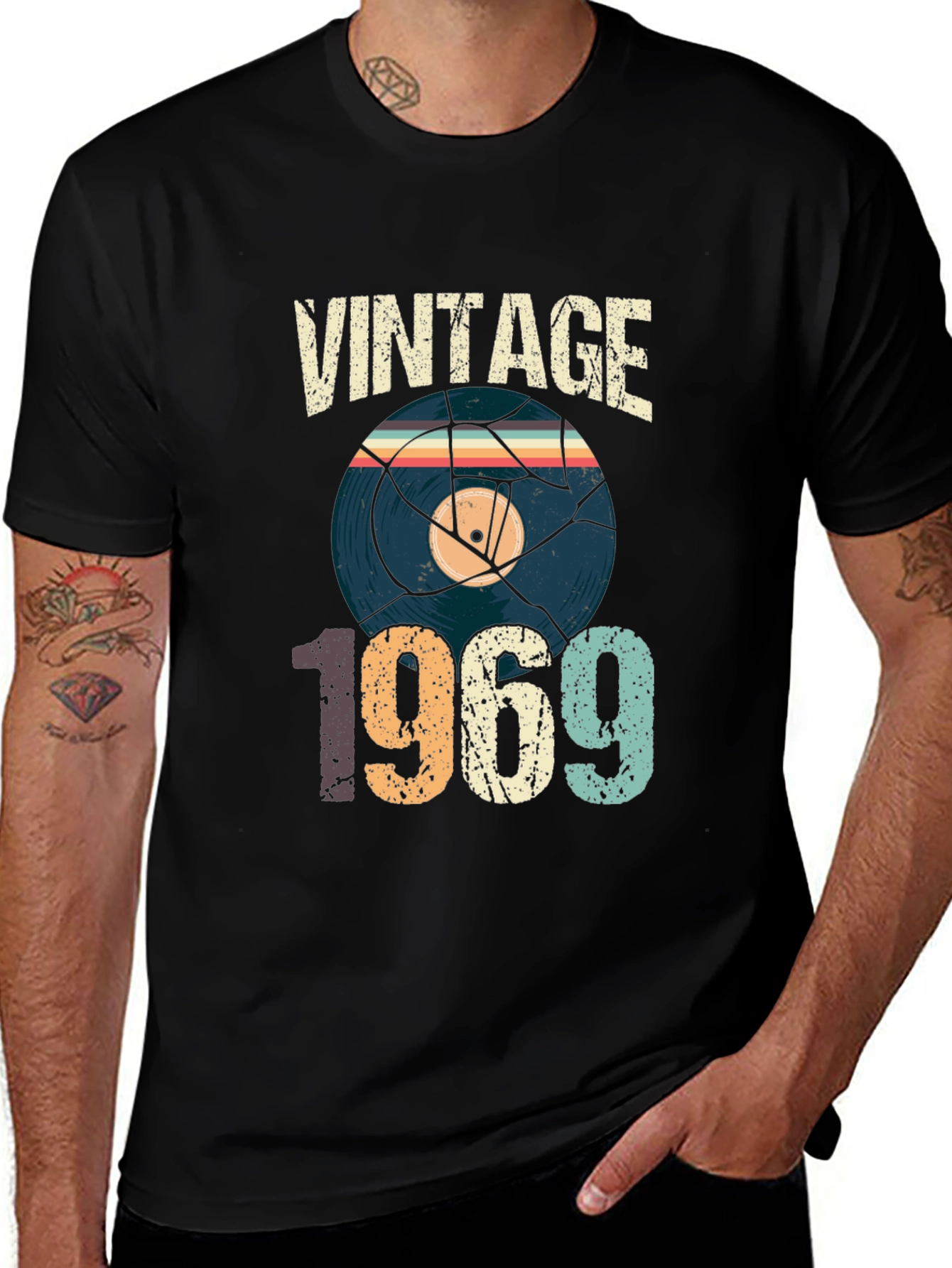 Vintage 1969 Record Graphic T-Shirt