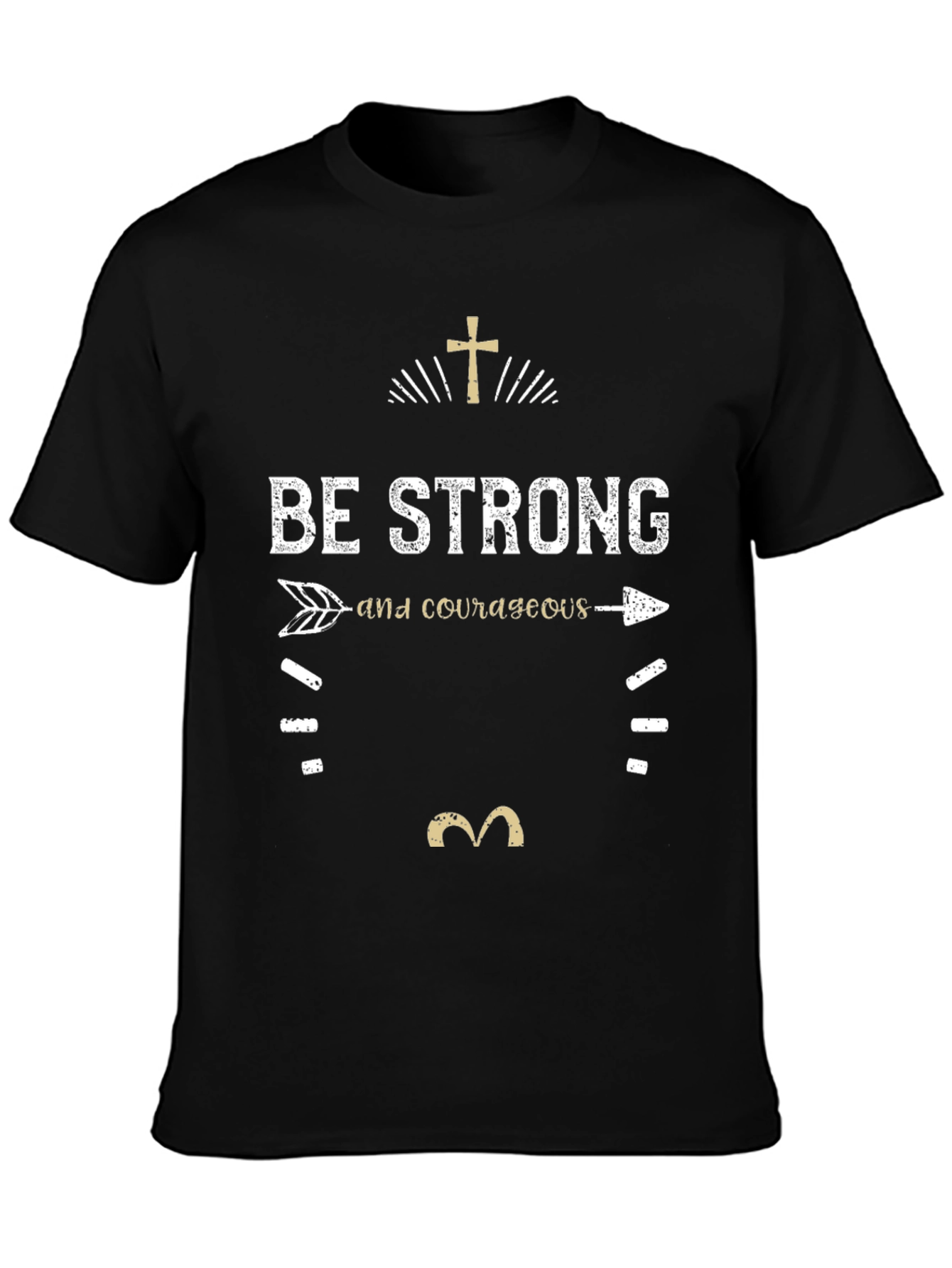 Be Strong and Courageous T-Shirt - Christian Faith Tee