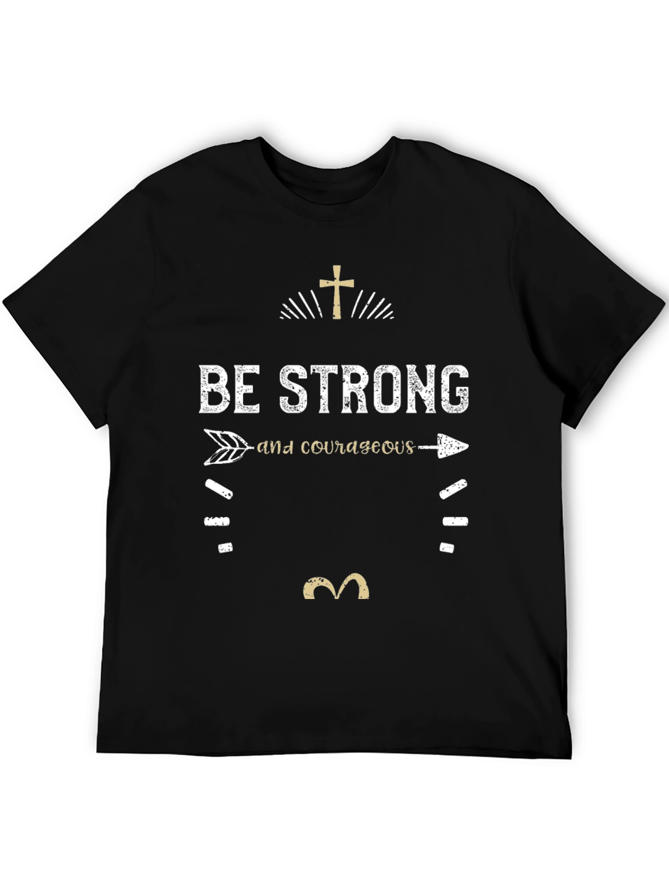 Be Strong and Courageous T-Shirt - Christian Faith Tee