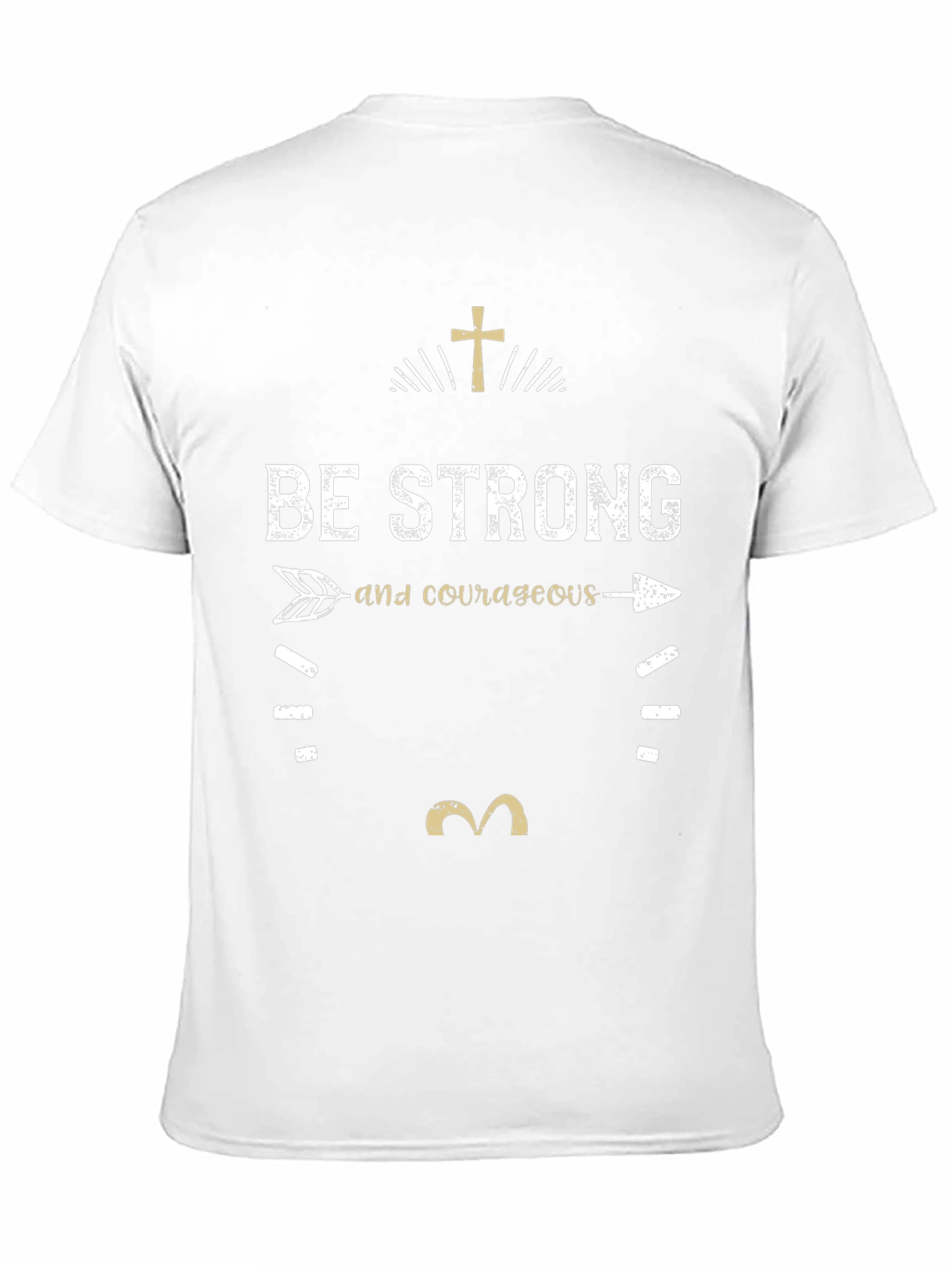 Be Strong and Courageous T-Shirt - Christian Faith Tee