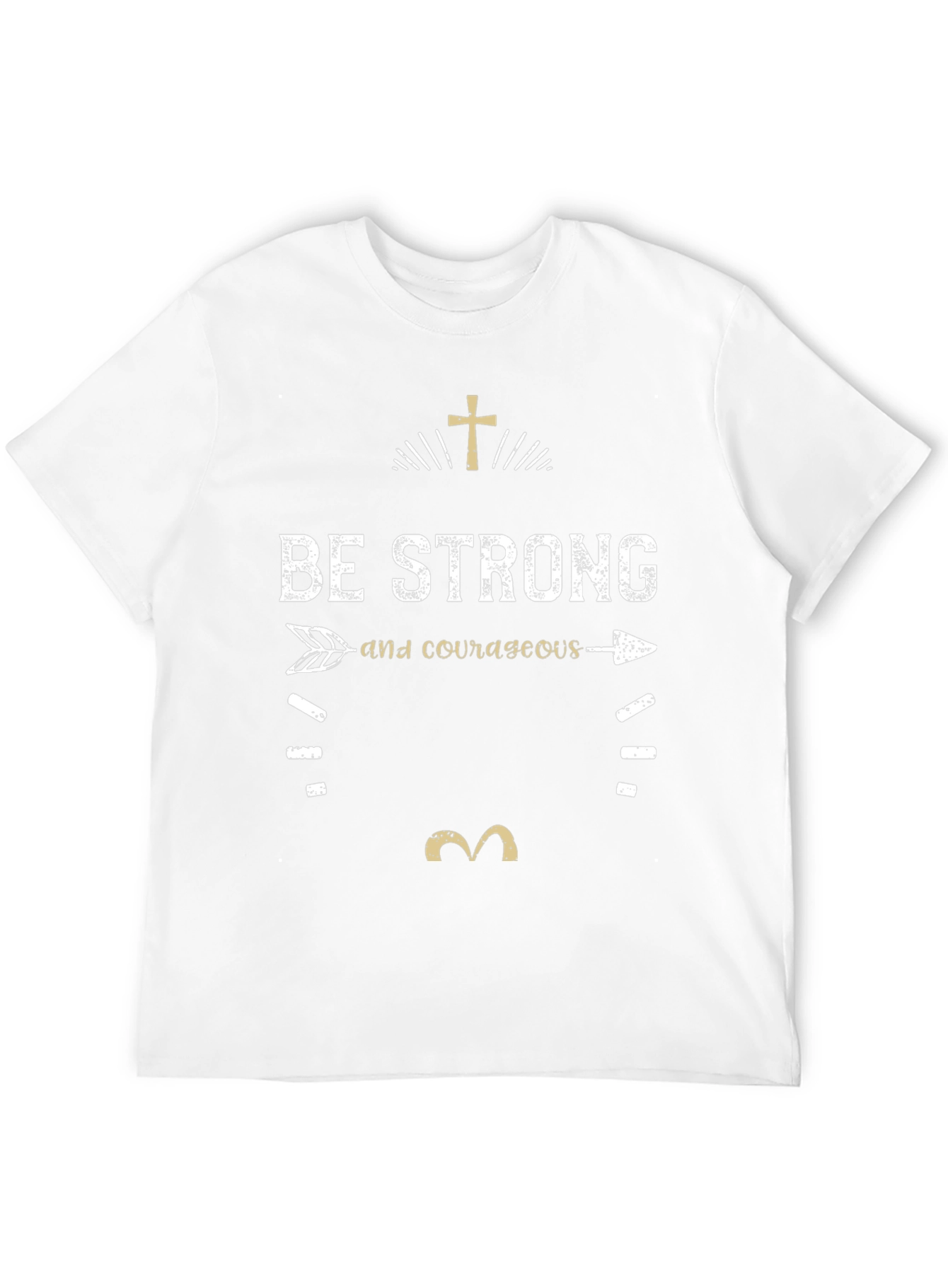 Be Strong and Courageous T-Shirt - Christian Faith Tee