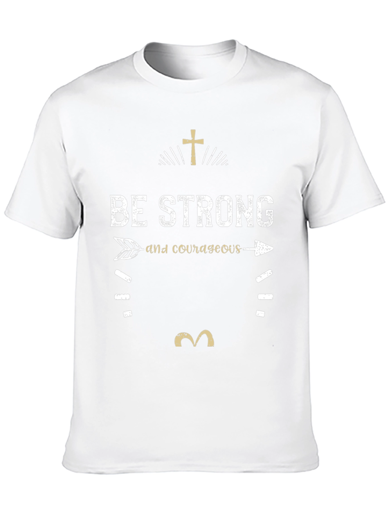 Be Strong and Courageous T-Shirt - Christian Faith Tee