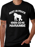 RIP Harambe T-Shirt -  Gorilla Tribute Tee