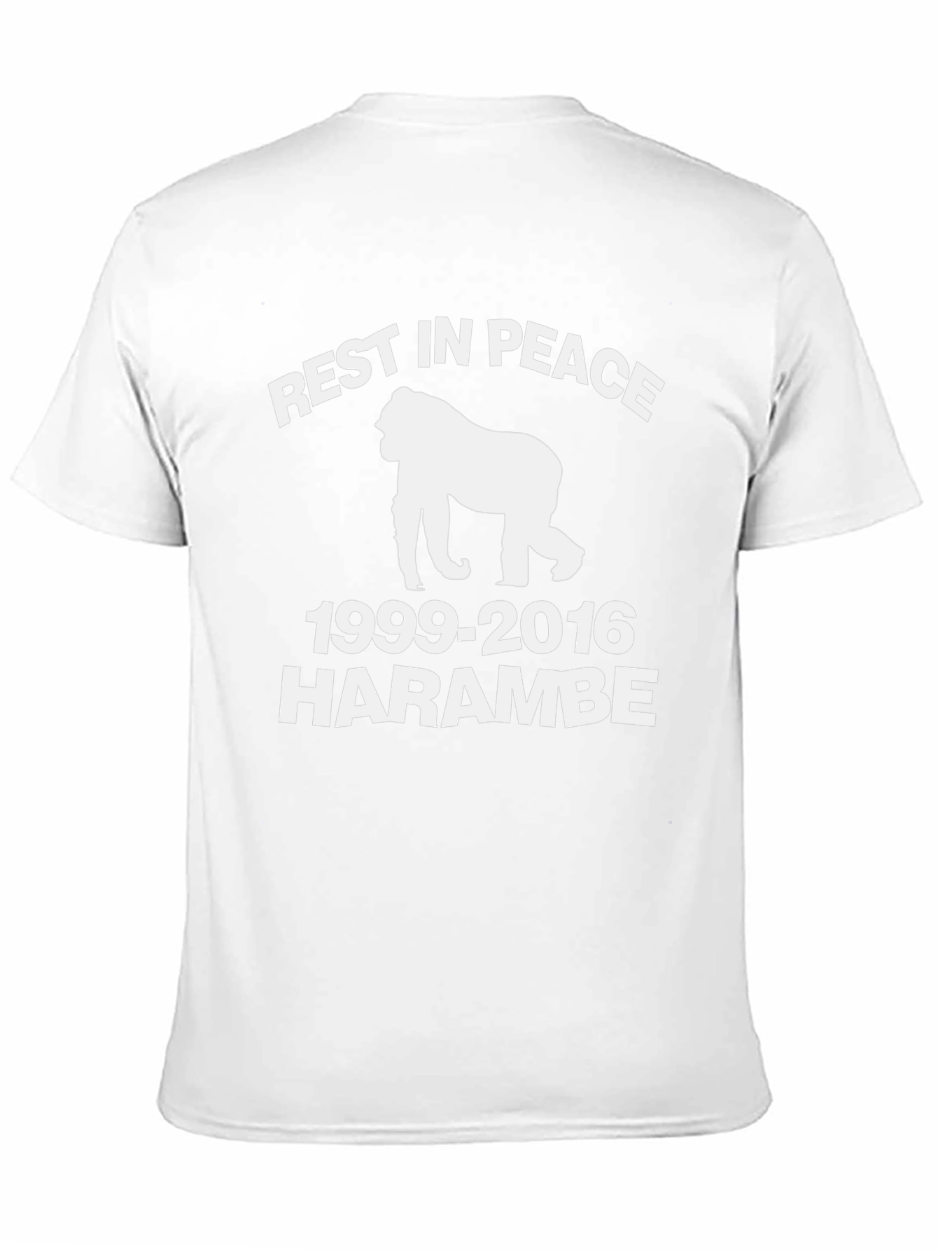 RIP Harambe T-Shirt -  Gorilla Tribute Tee