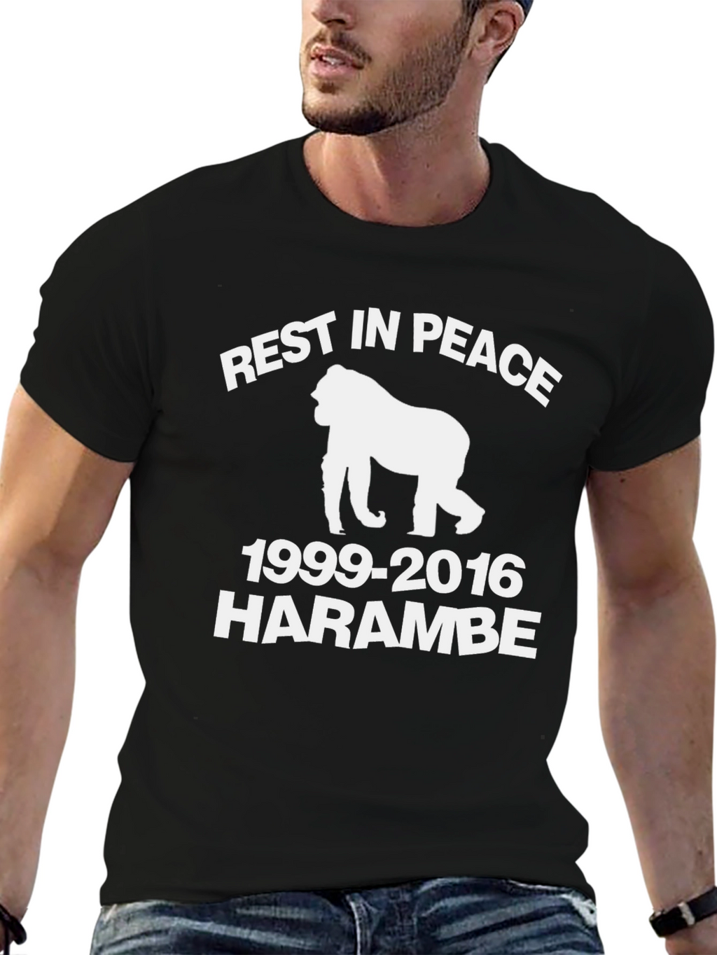 RIP Harambe T-Shirt -  Gorilla Tribute Tee