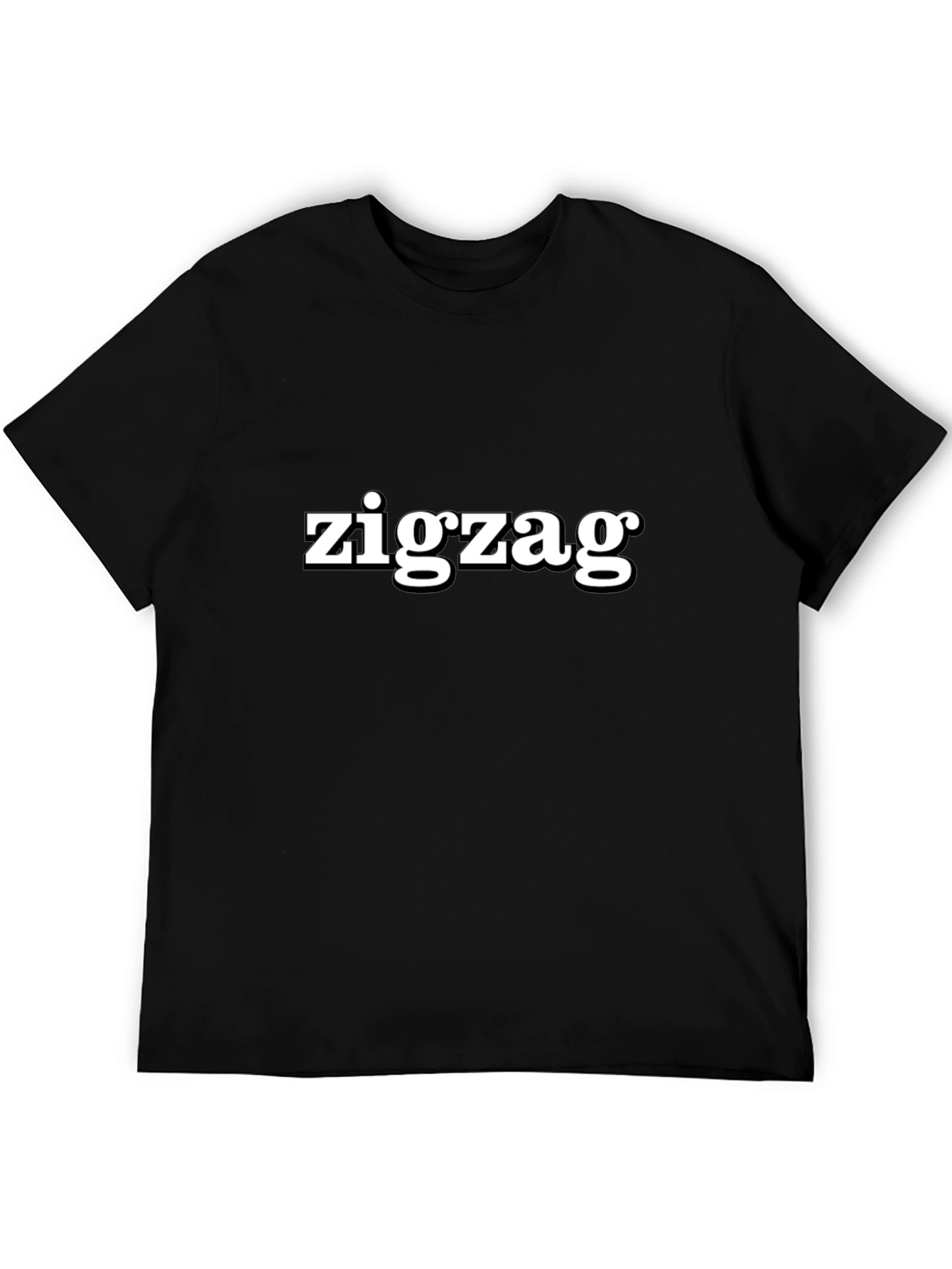 Zigzag Graphic Tee - Stylish Comfort