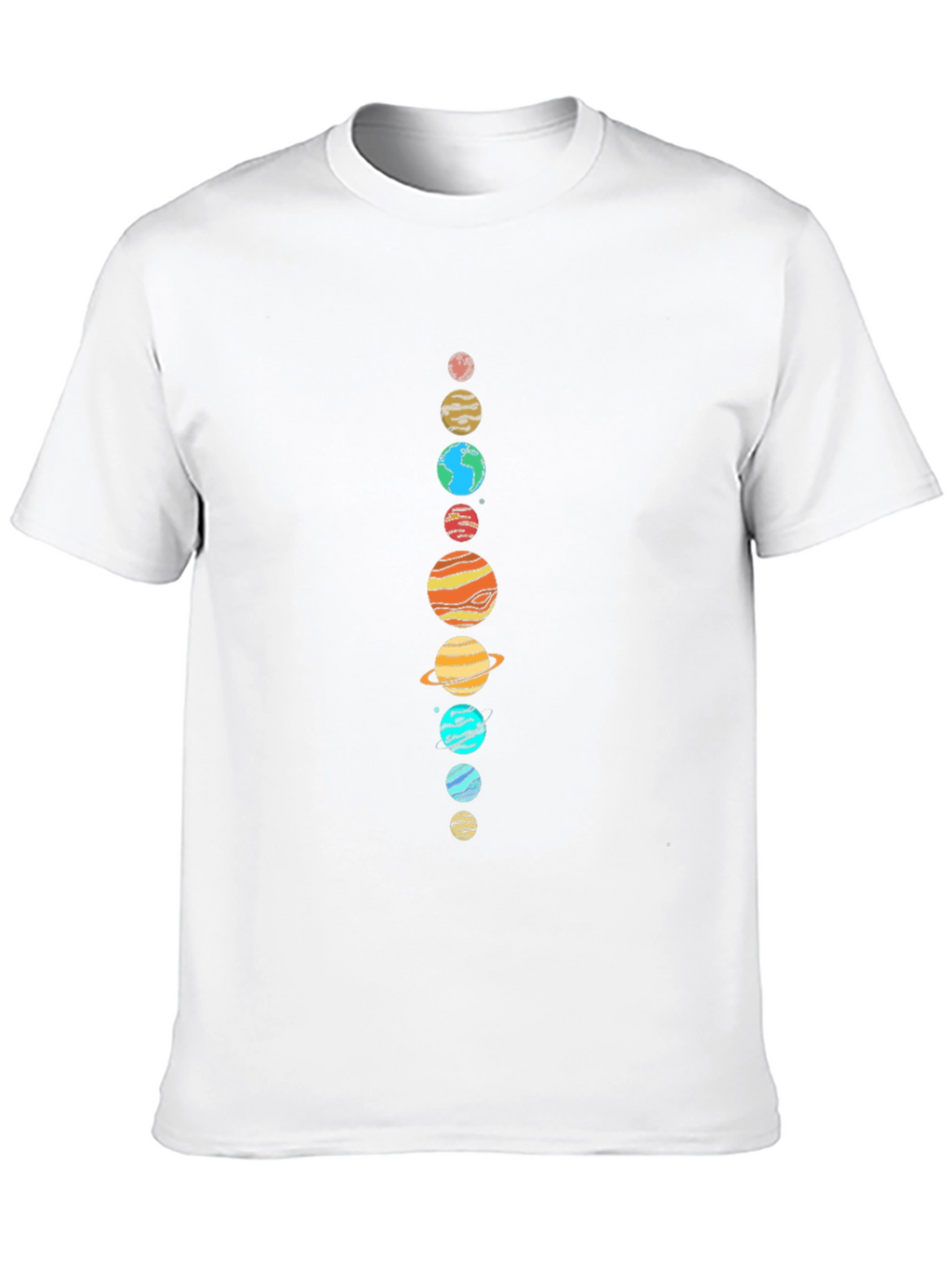 Planets Graphic Tee - Space Lovers Black T-Shirt