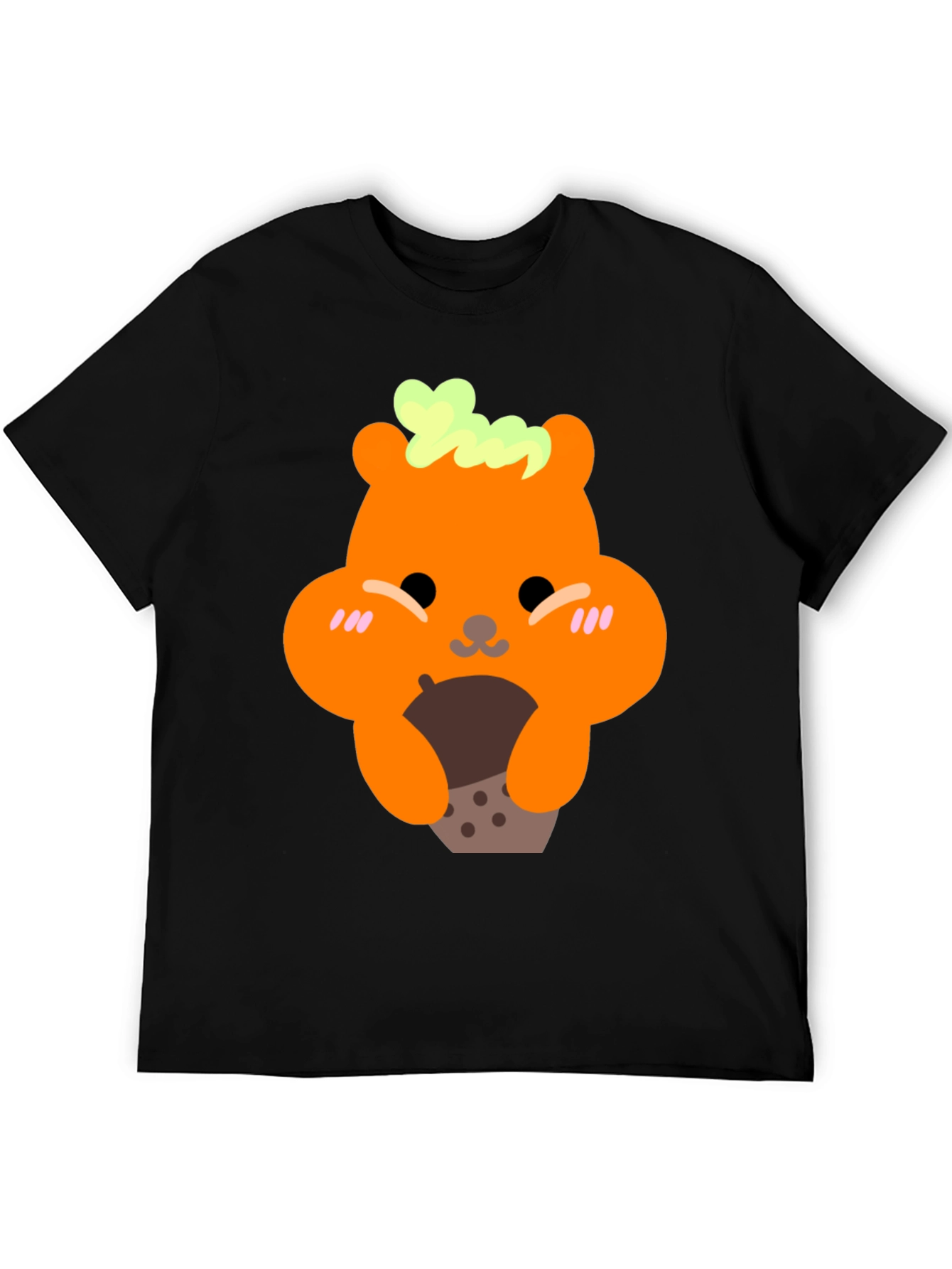 Cute Bear Holding Boba Tea Graphic T-Shirt