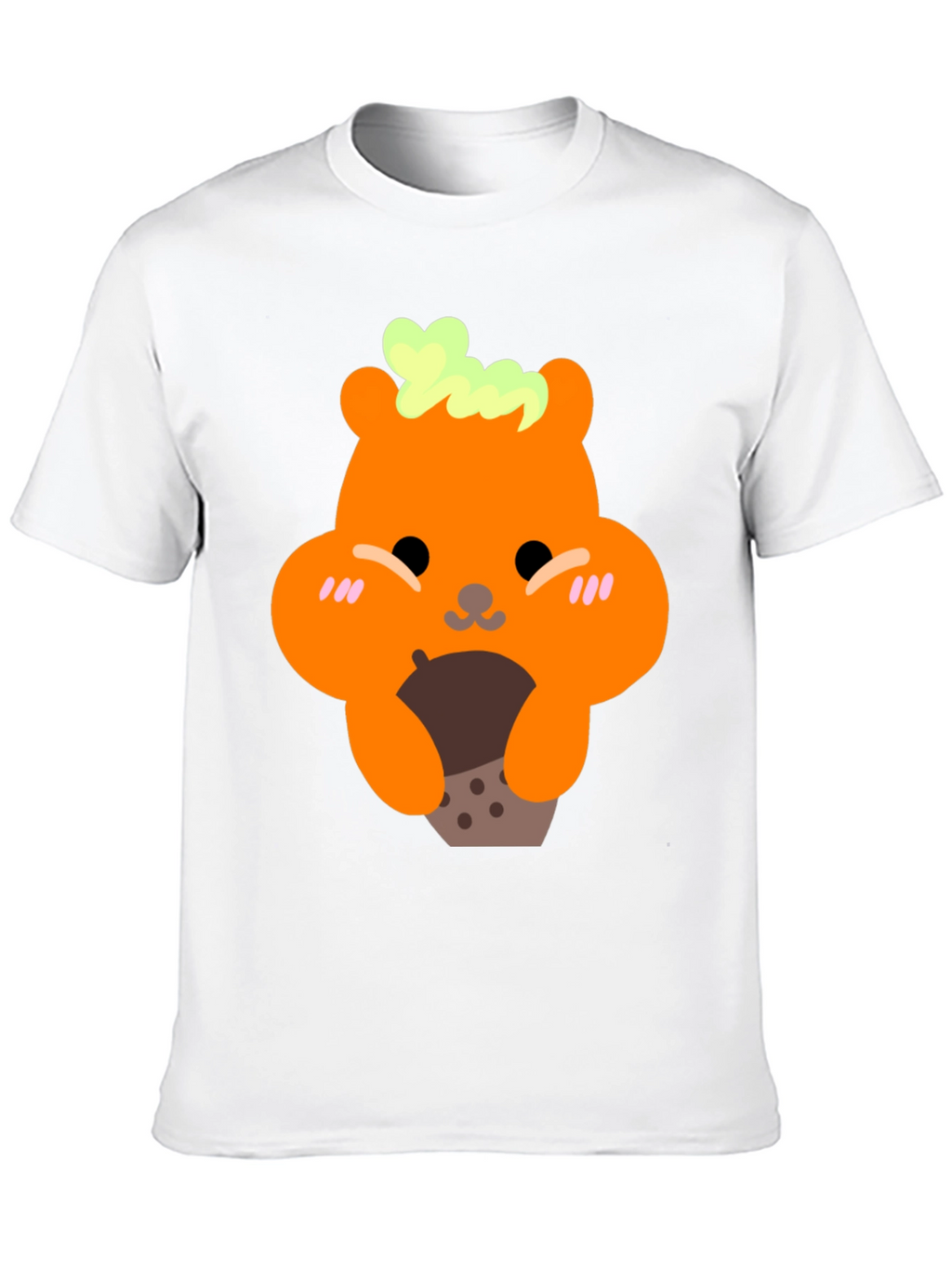 Cute Bear Holding Boba Tea Graphic T-Shirt