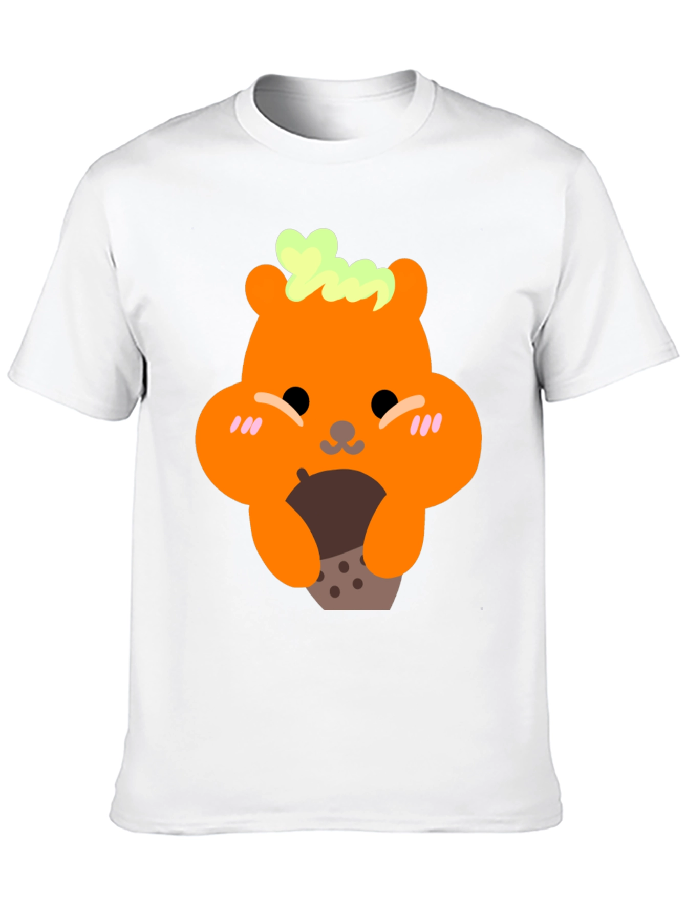 Cute Bear Holding Boba Tea Graphic T-Shirt