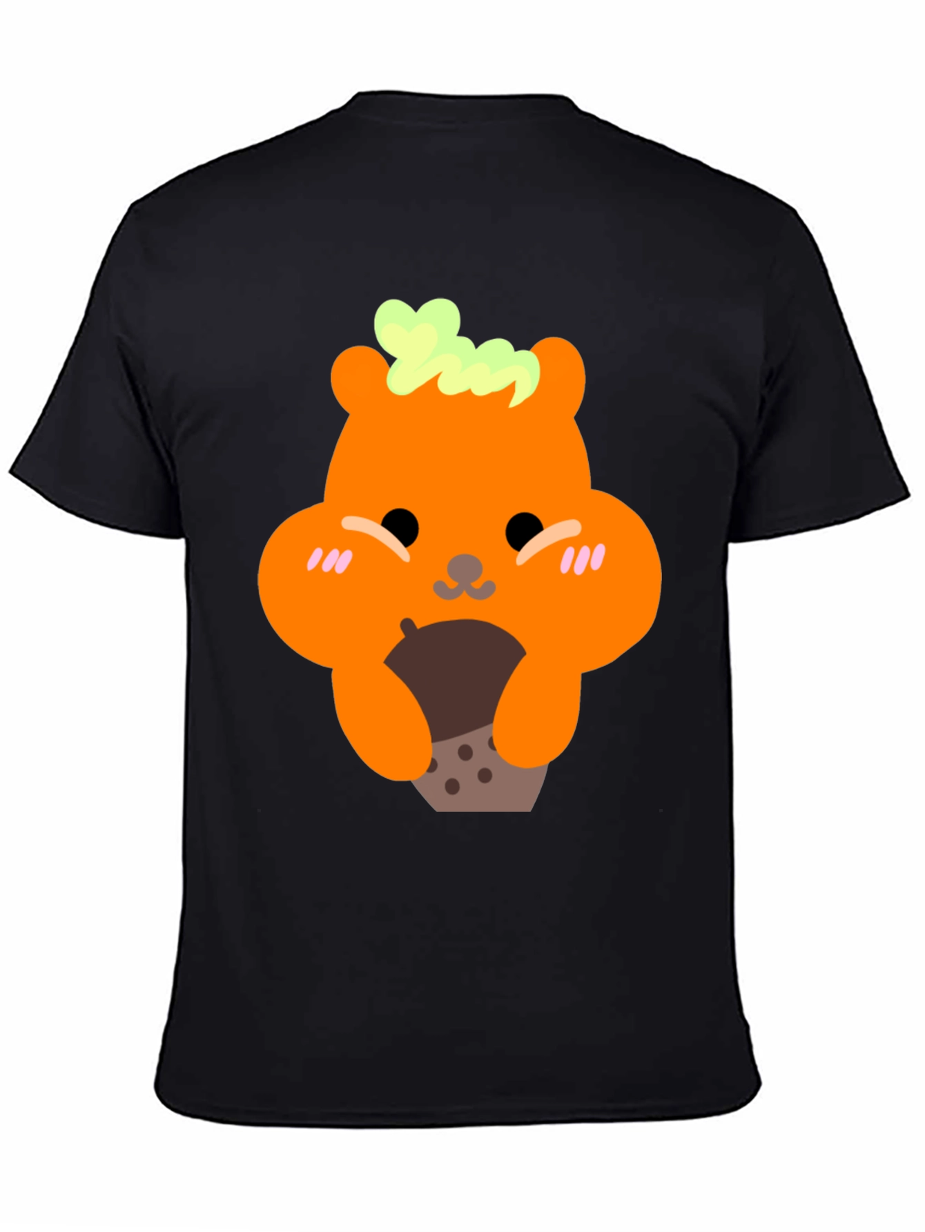 Cute Bear Holding Boba Tea Graphic T-Shirt