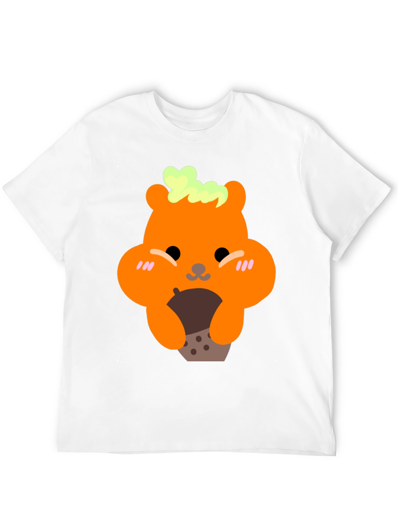 Cute Bear Holding Boba Tea Graphic T-Shirt