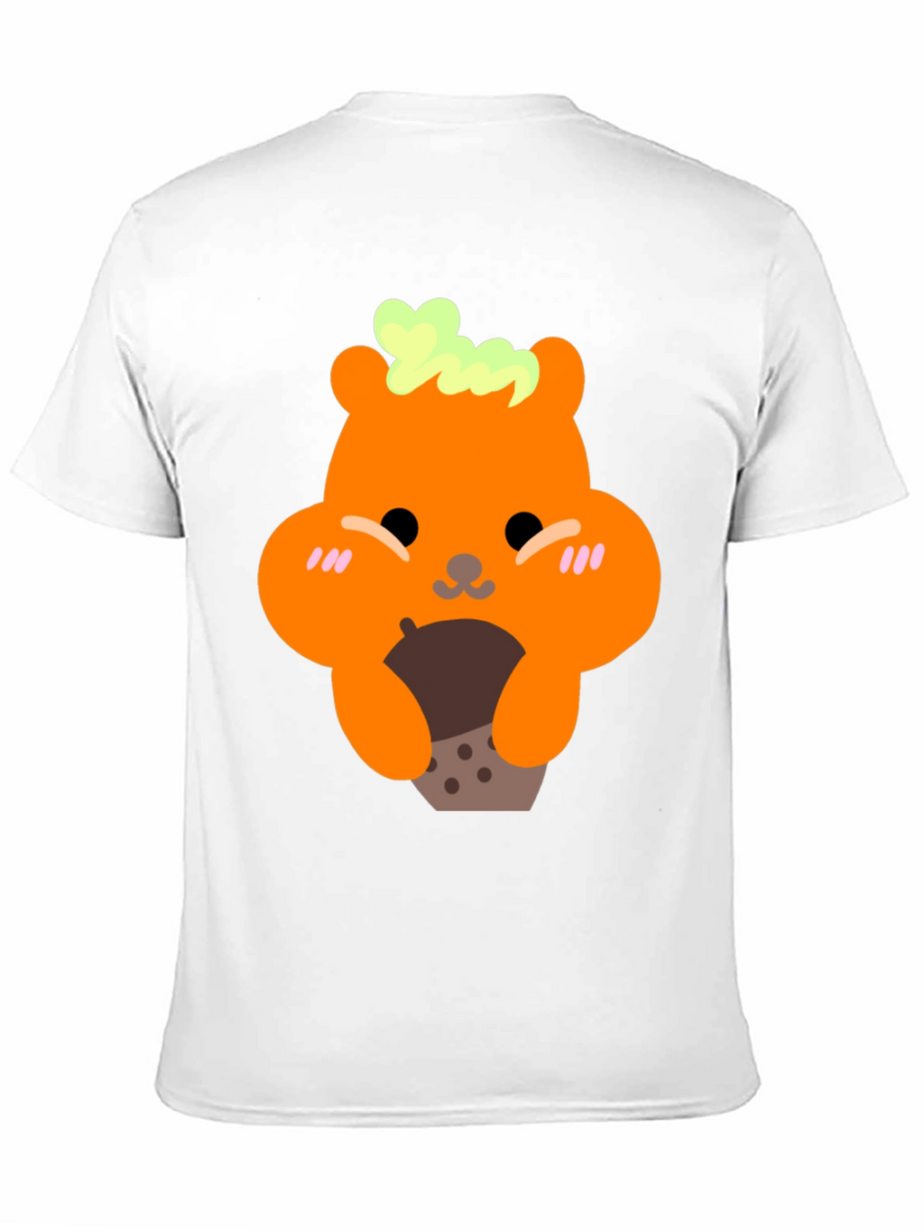 Cute Bear Holding Boba Tea Graphic T-Shirt
