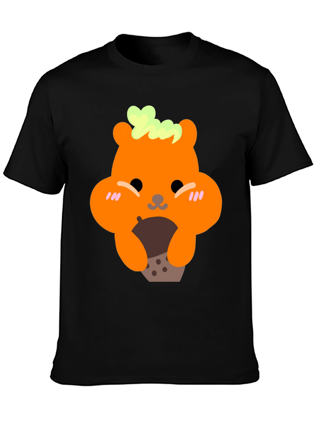 Cute Bear Holding Boba Tea Graphic T-Shirt