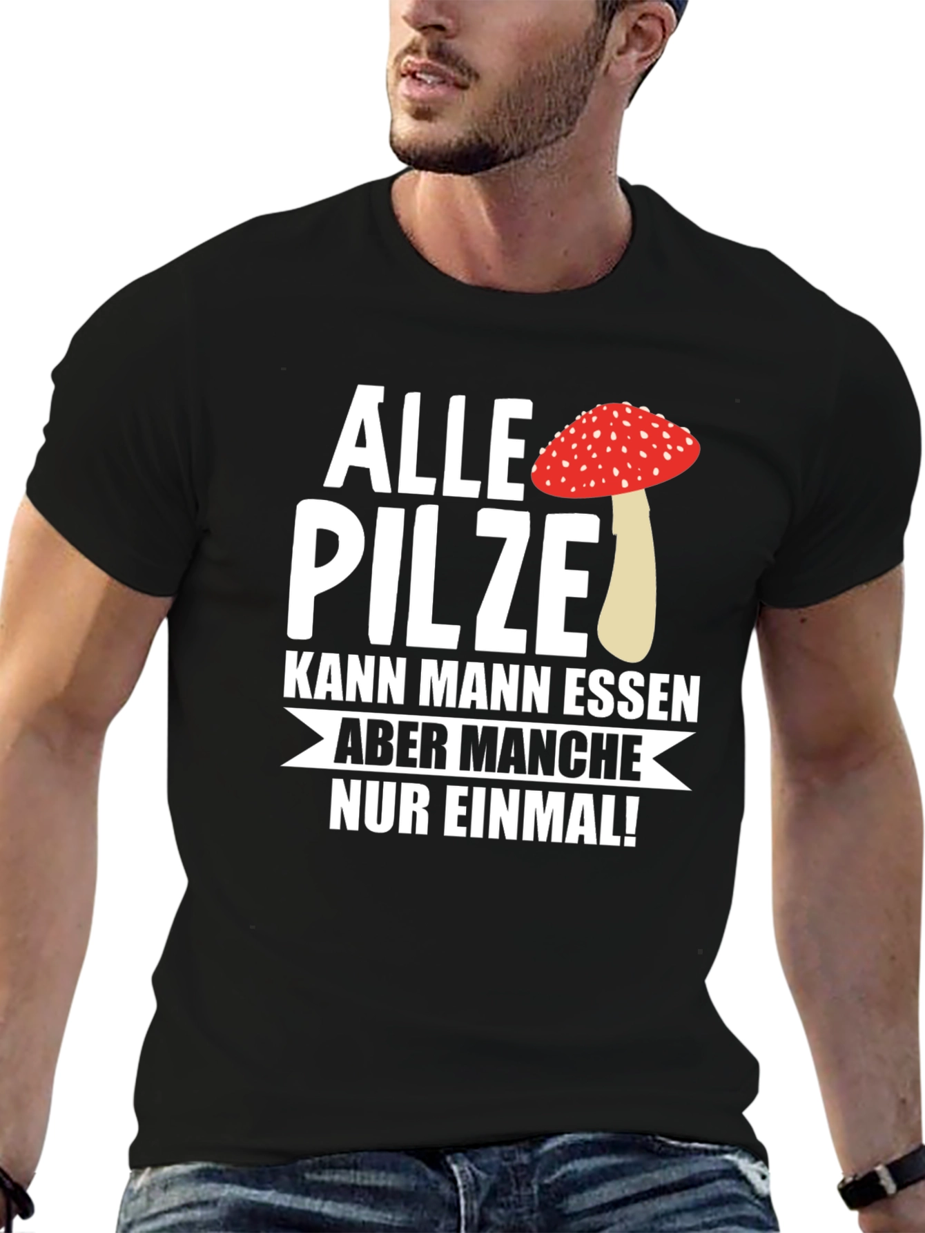 Funny Mushroom T-Shirt - Alle Pilze Graphic Tee