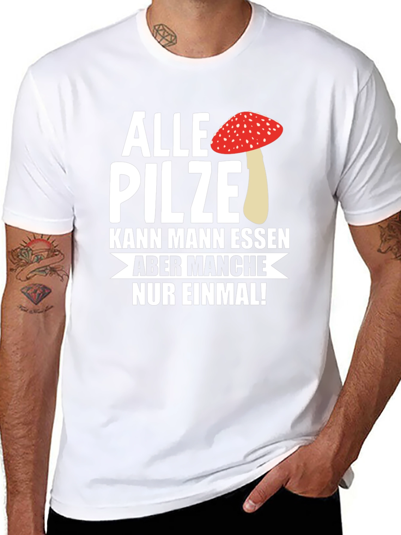 Funny Mushroom T-Shirt - Alle Pilze Graphic Tee