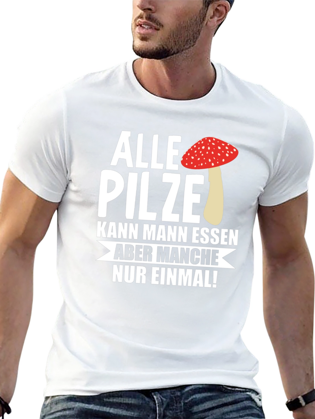 Funny Mushroom T-Shirt - Alle Pilze Graphic Tee