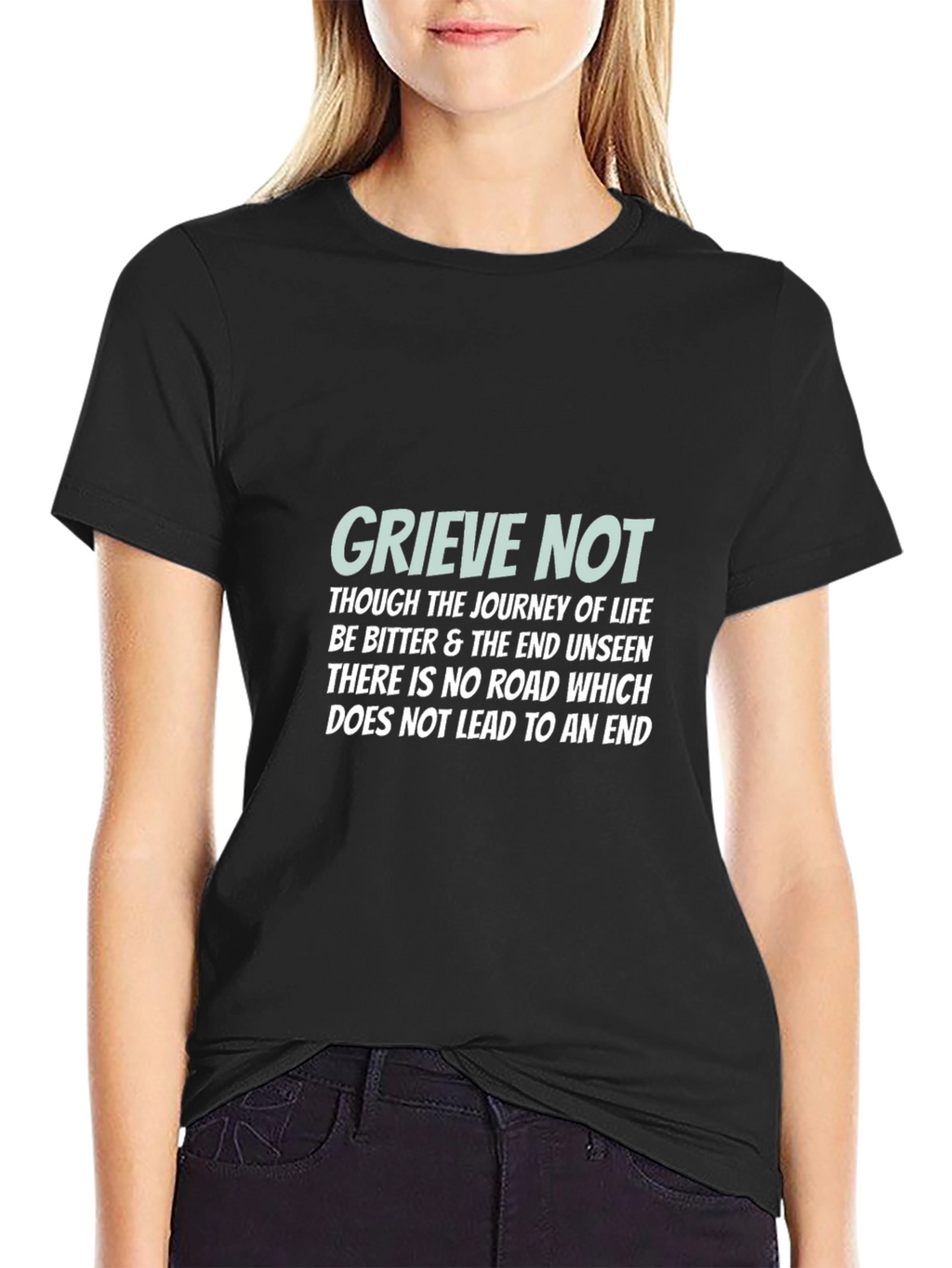 Grieve Not Graphic Tee - Inspirational Message