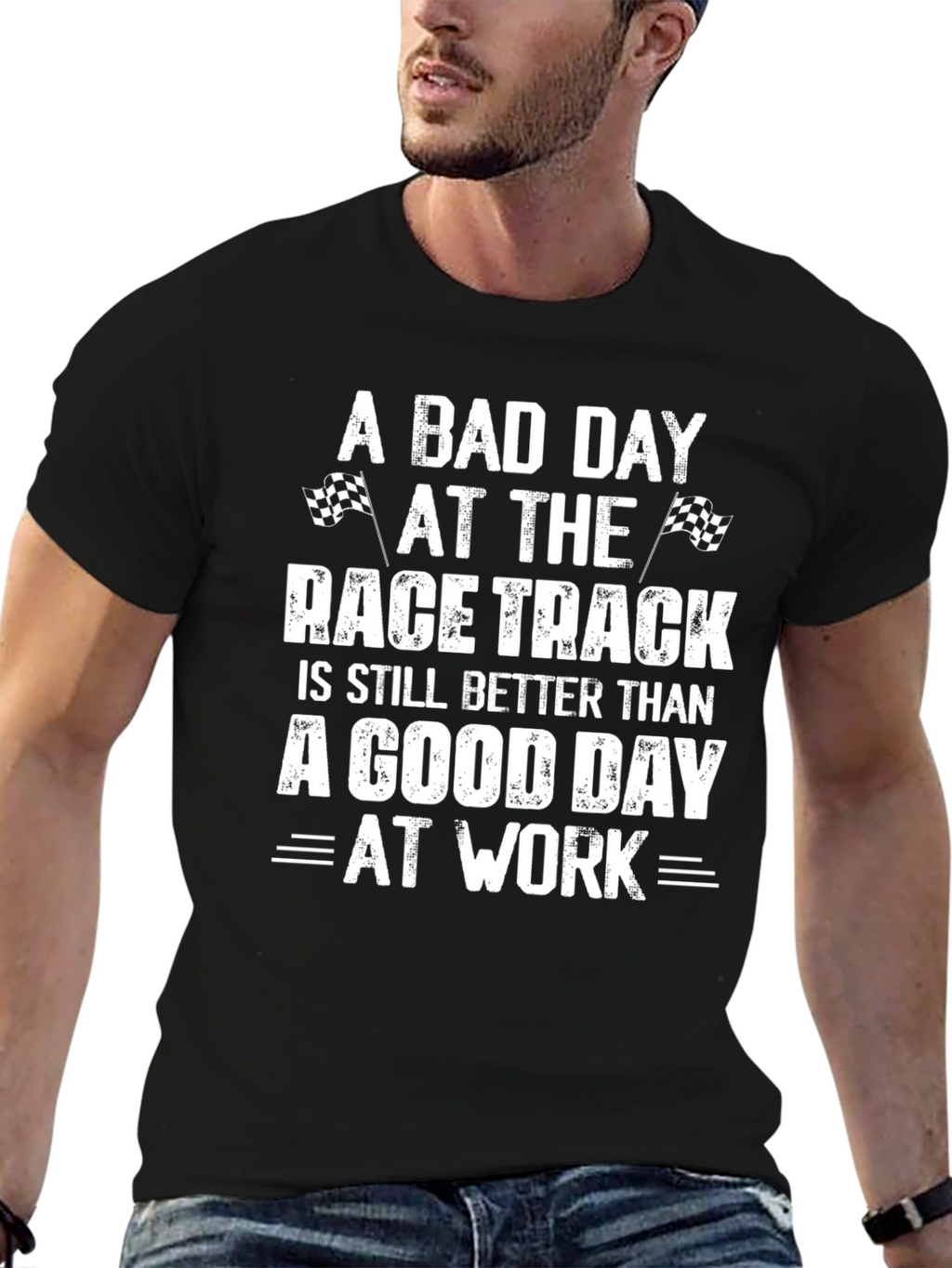 Race Track Fanatic T-Shirt - Funny Car Racing Tee