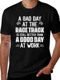 Race Track Fanatic T-Shirt - Funny Car Racing Tee