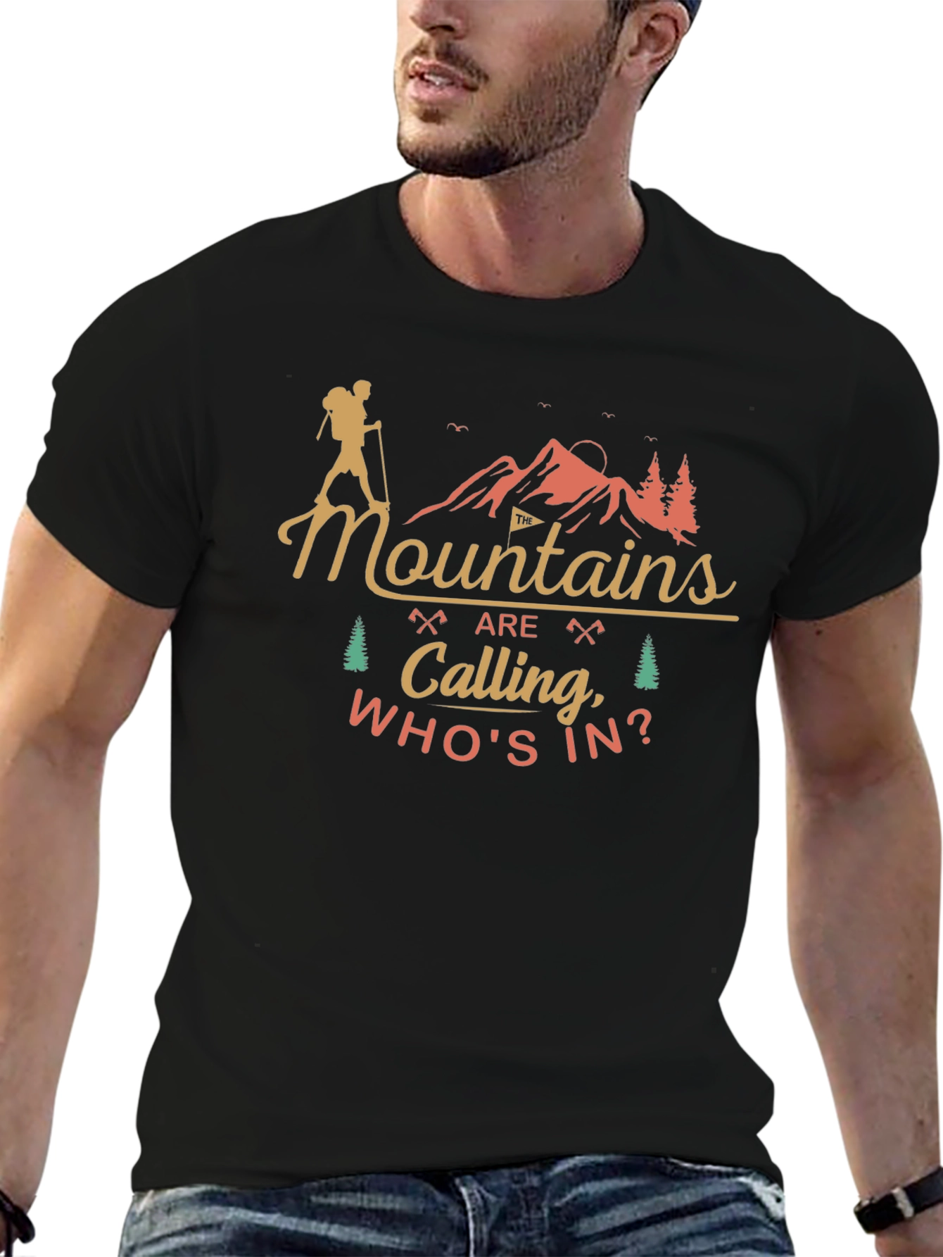 Mountains are Calling Mens T-Shirt