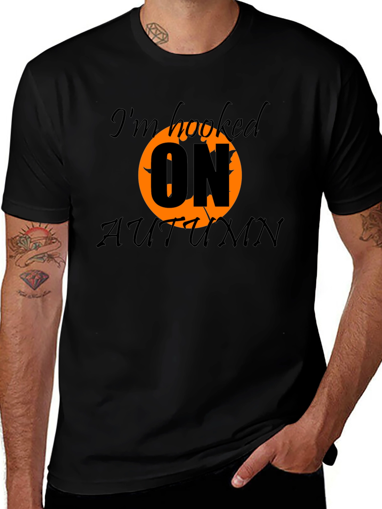 Autumn Hooked Graphic Tee - Fall Fashion