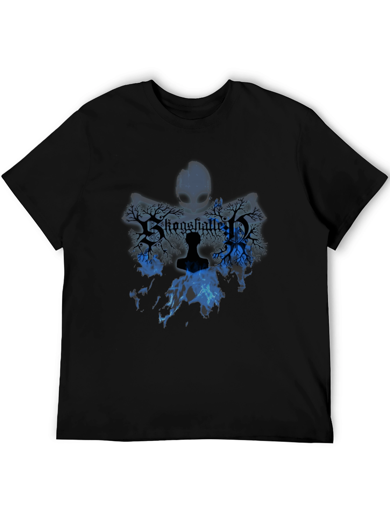 Stone Shattered T-Shirt Blue Graphic Design