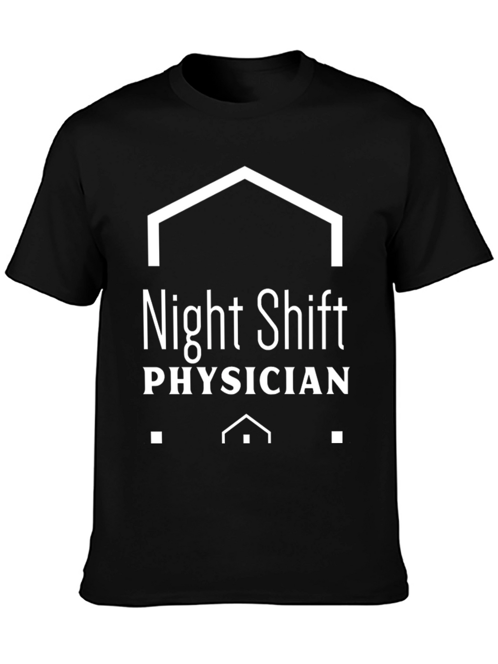 Night Shift Physician Black Tee