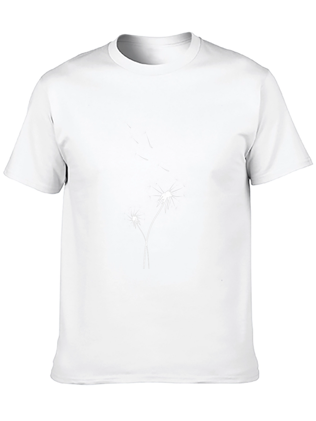 Dandelion Print Black T-Shirt