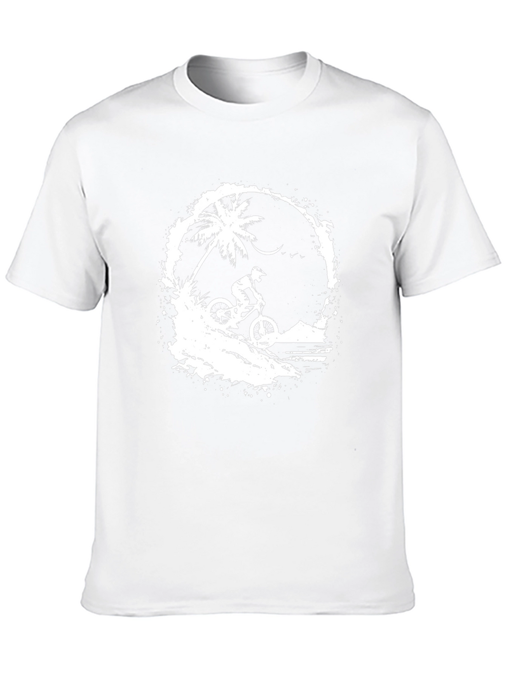 Mountain Bike T-Shirt - Palm Tree Graphic Tee