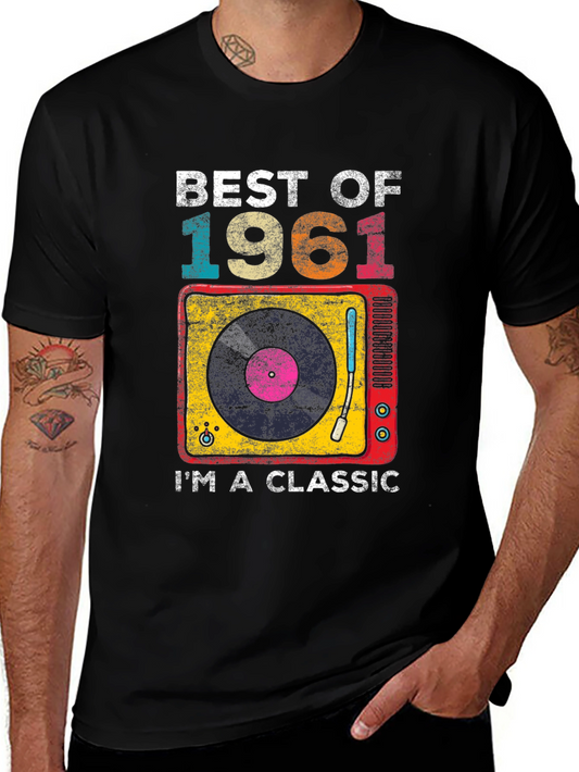 Best of 1961 Classic Record Player Graphic T-Shirt