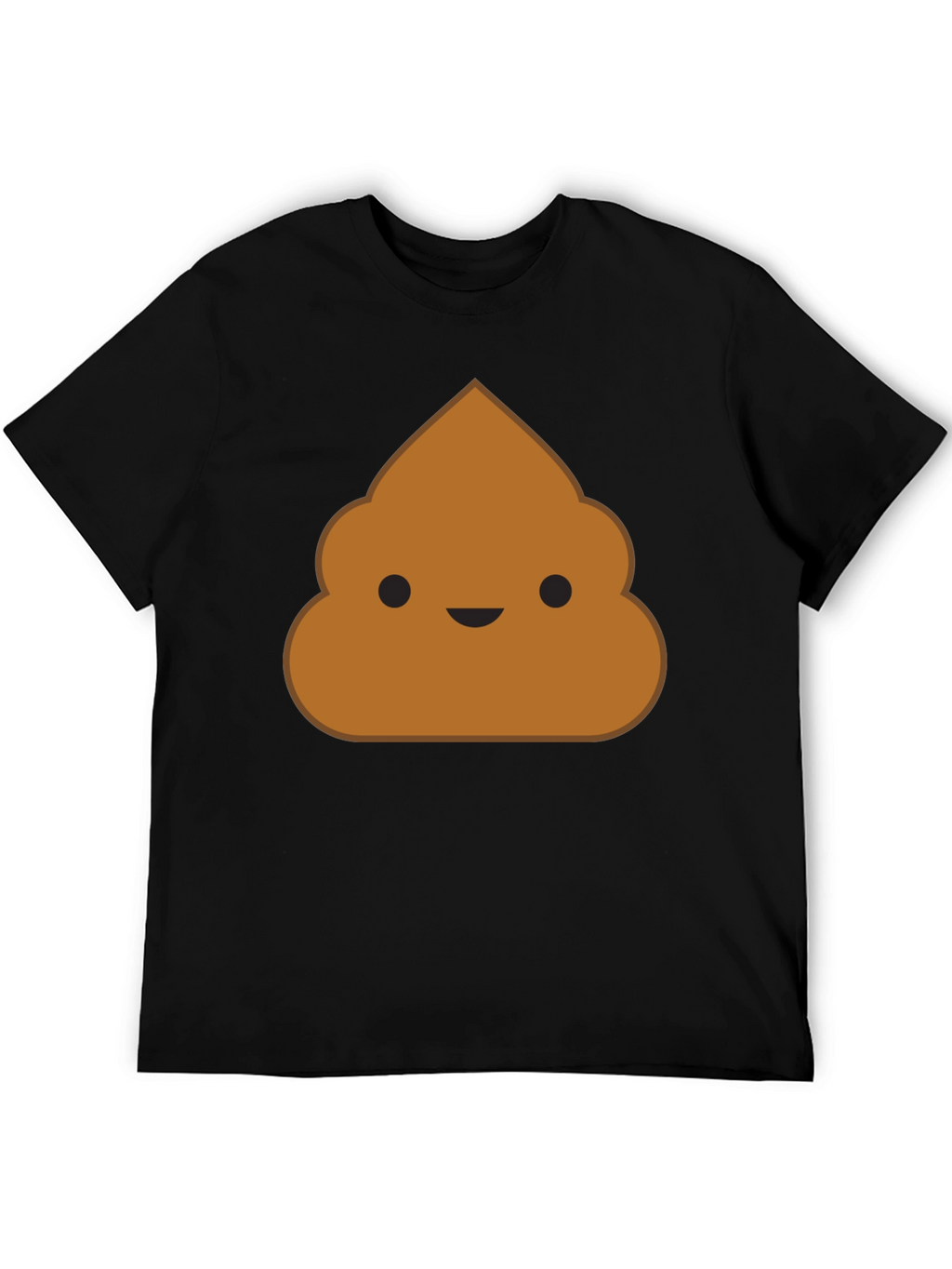 Poop Emoji Black T-Shirt - Funny Novelty Graphic Tee