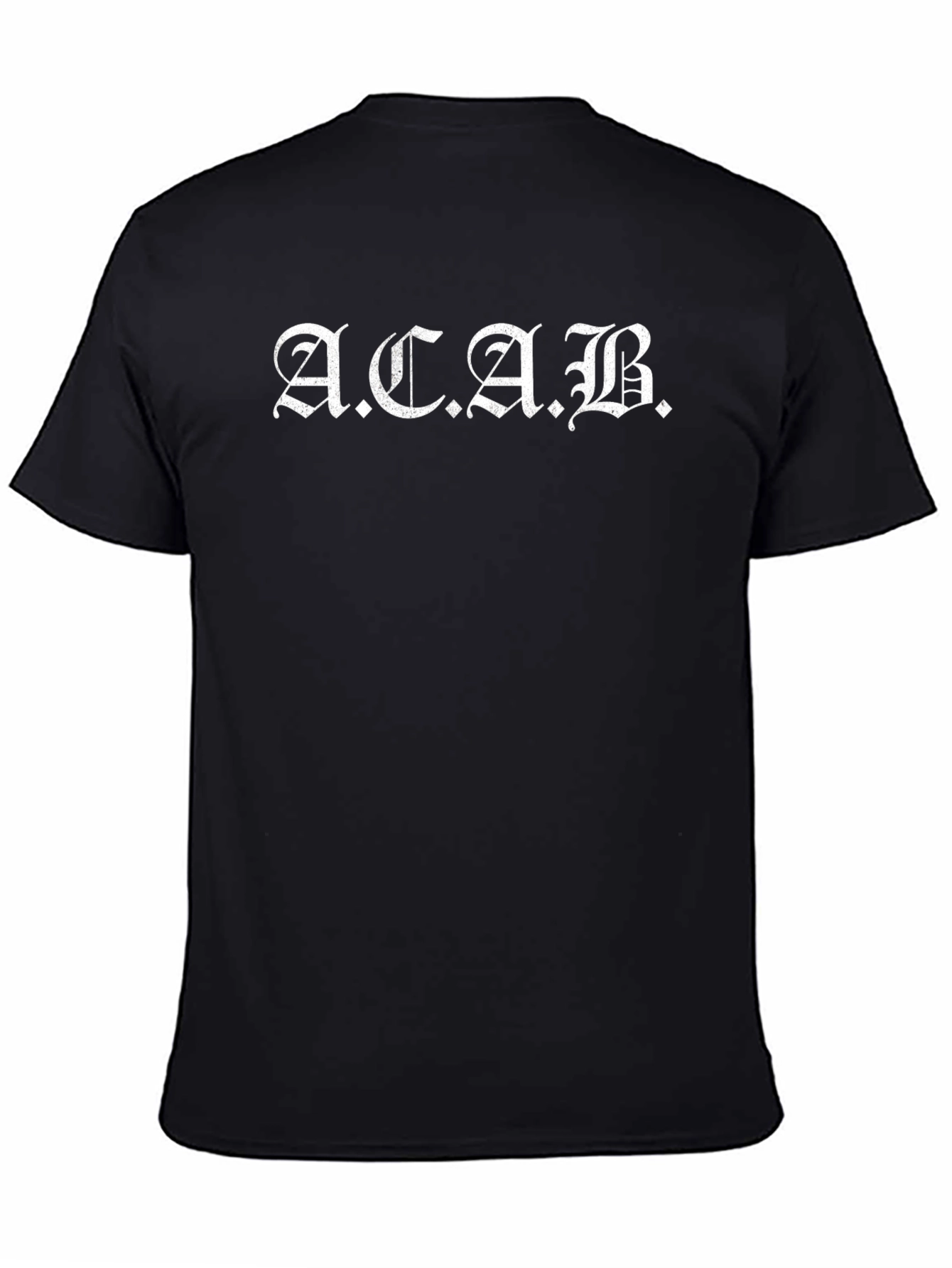 ACAB Graphic T-Shirt - Black Crew Neck Tee