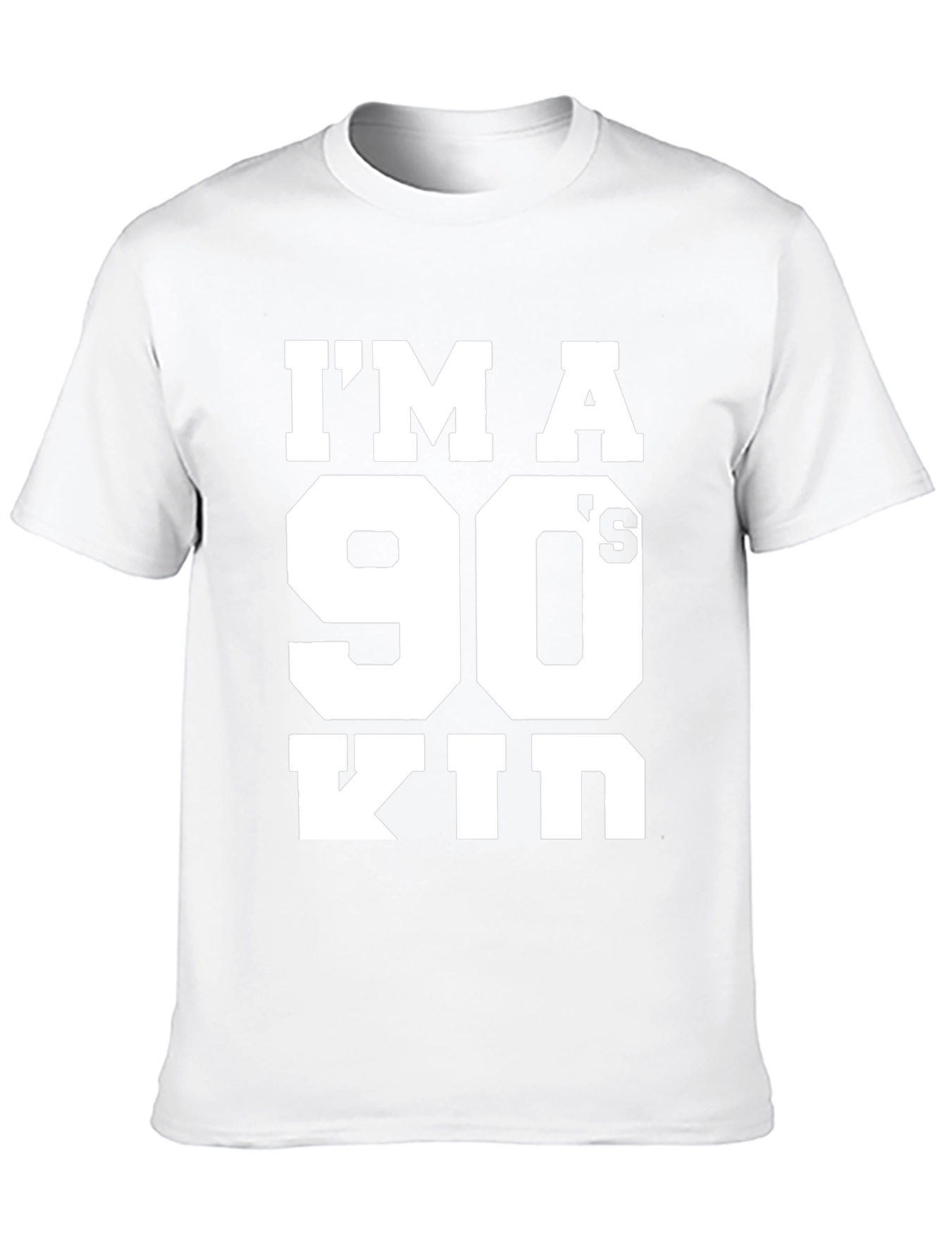 90s Kid Black Graphic T-Shirt