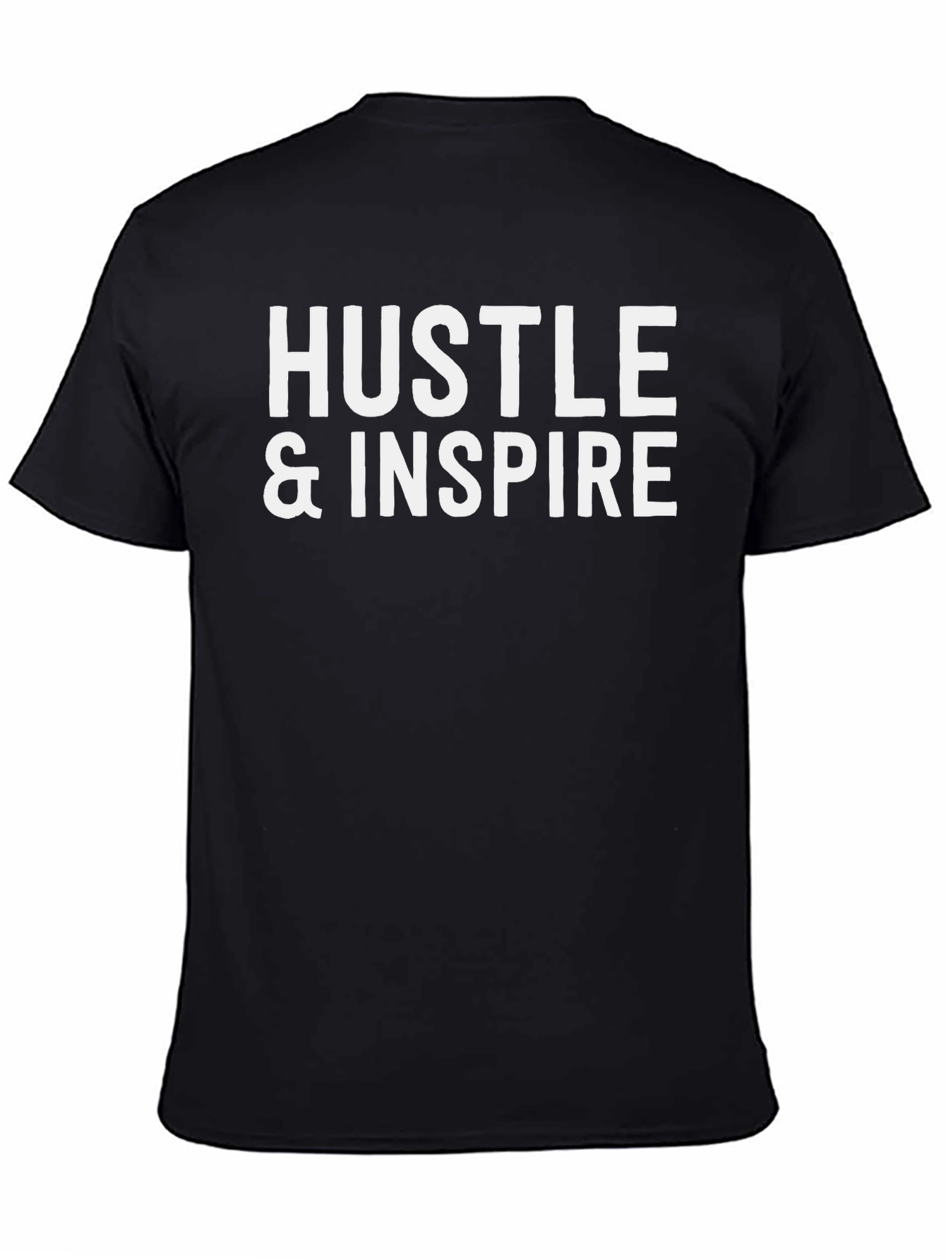 Hustle & Inspire Black Graphic Tee