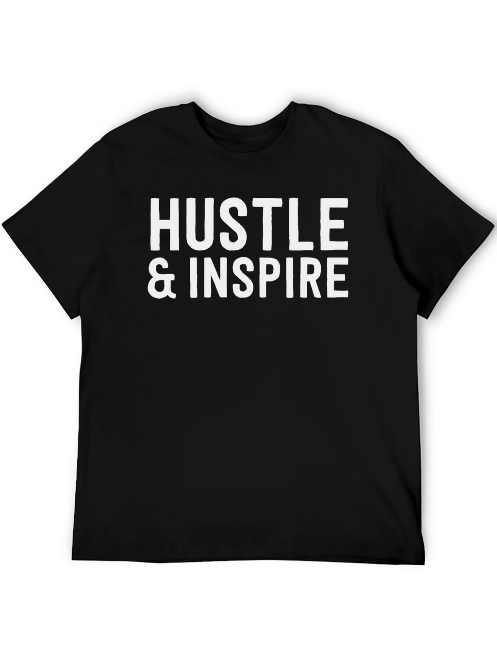 Hustle & Inspire Black Graphic Tee