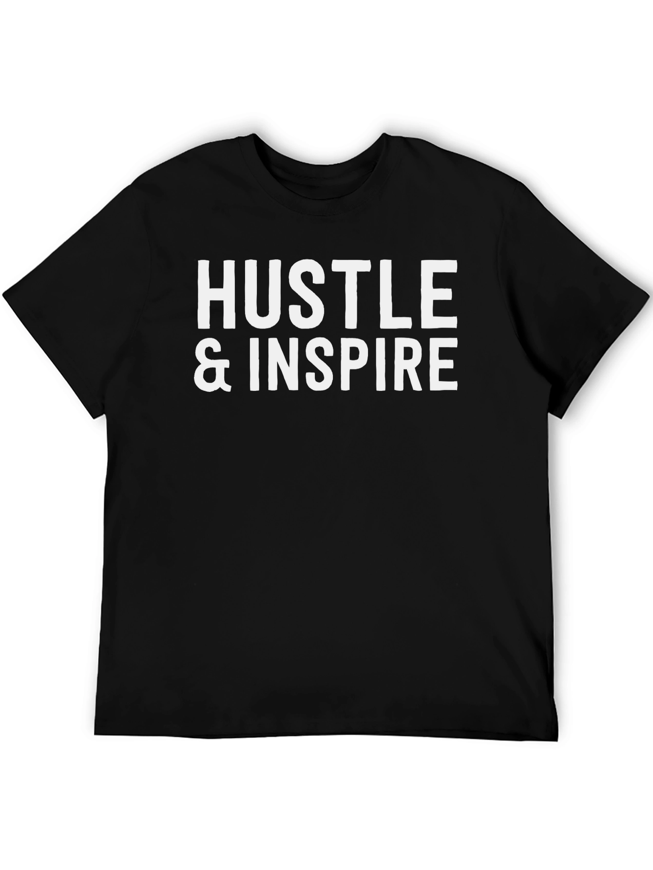 Hustle & Inspire Black Graphic Tee