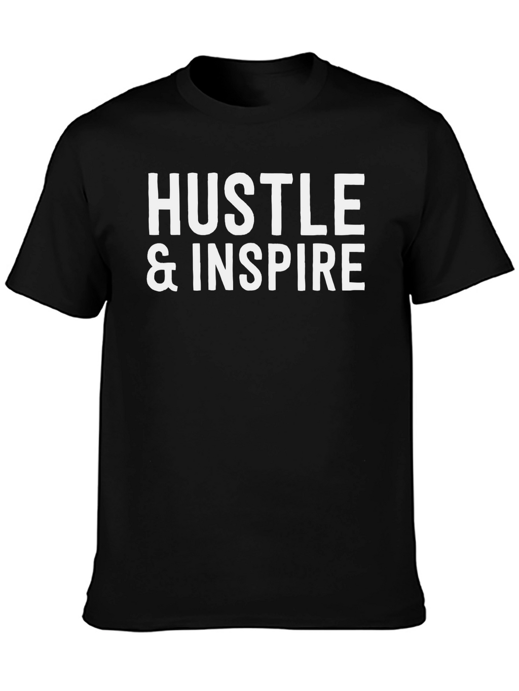 Hustle & Inspire Black Graphic Tee