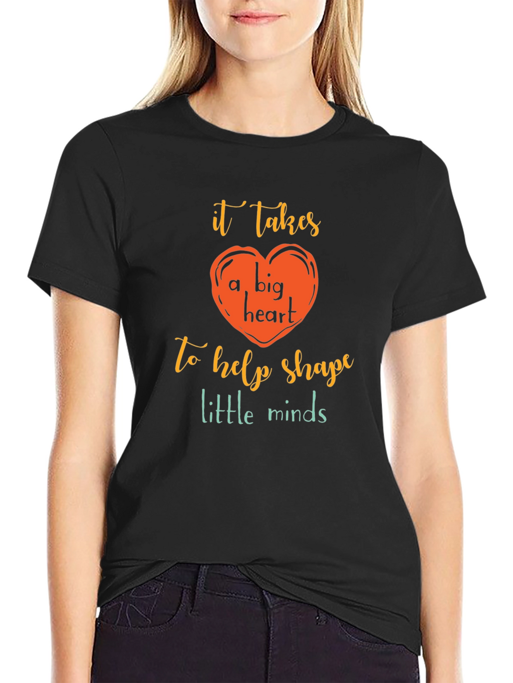 Teacher Heart Graphic T-Shirt