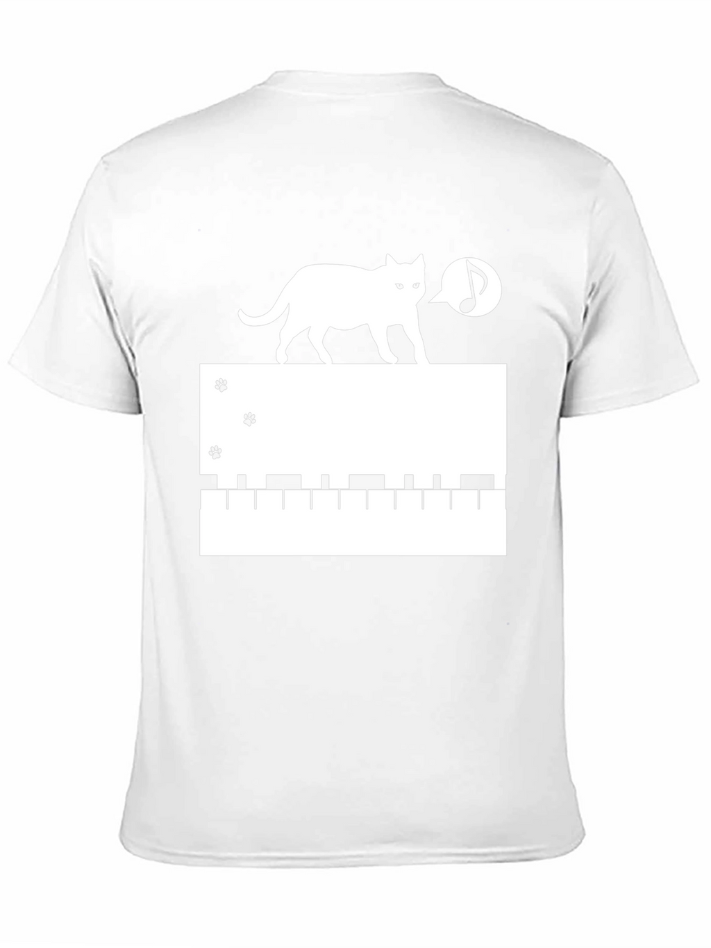 Cat Keyboard T-Shirt - Musical Cat Lover Tee