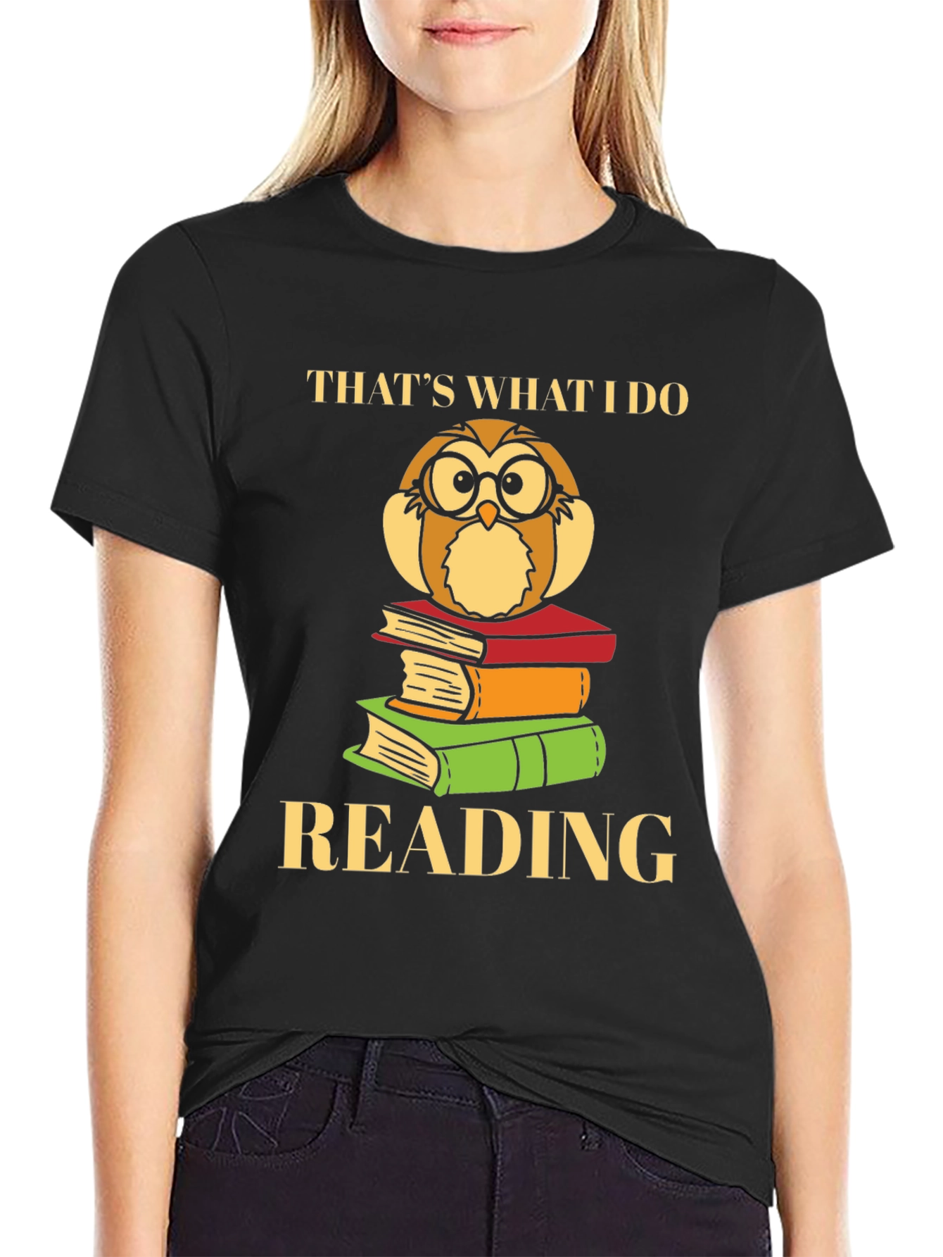 Bookworm Owl Reading T-Shirt