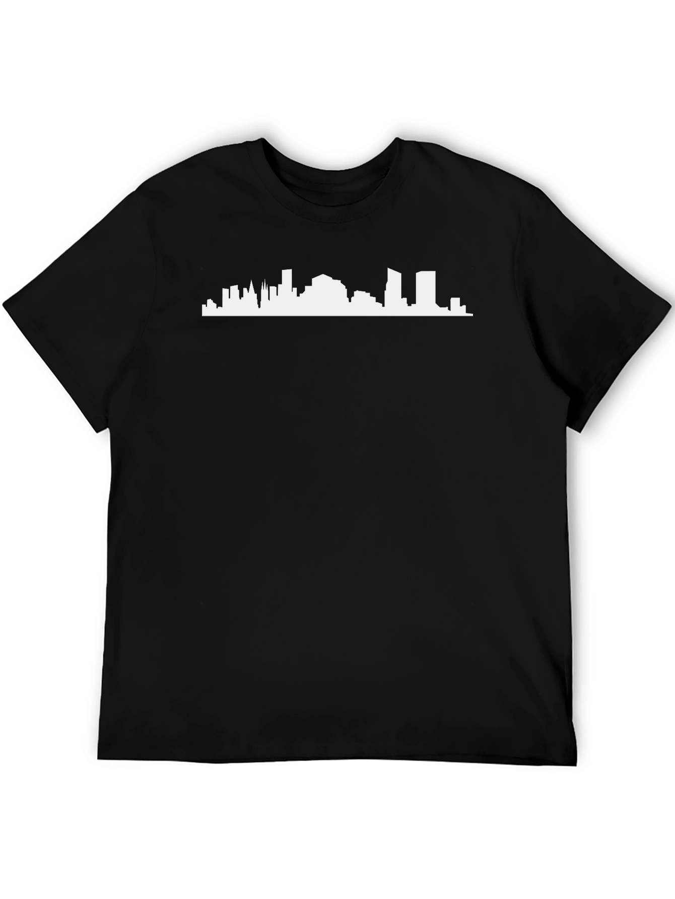 City Skyline Graphic T-Shirt - Black