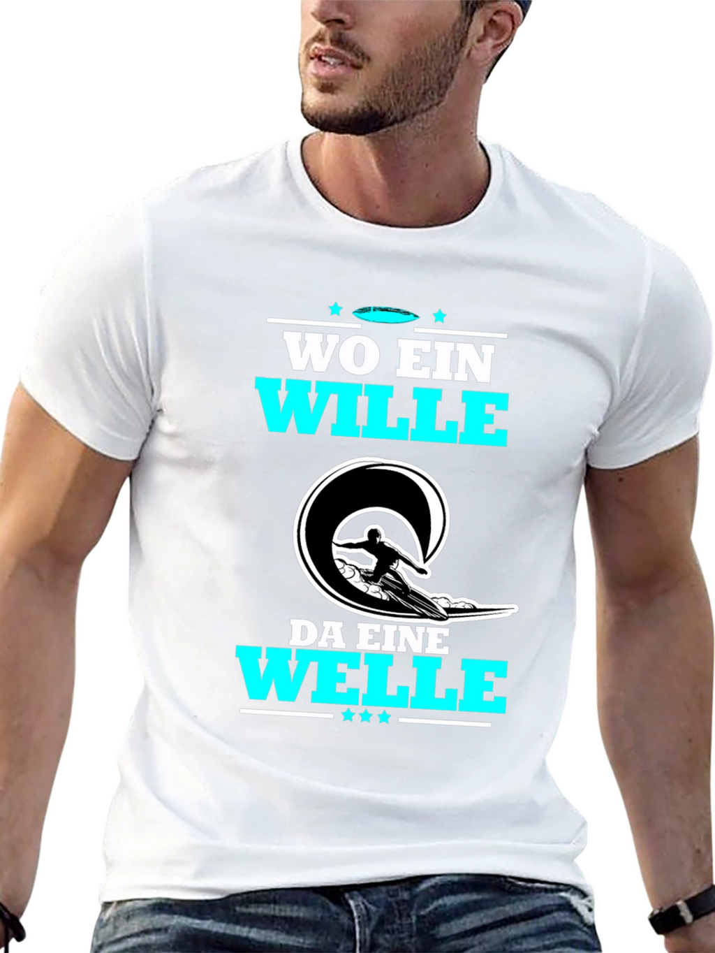 Wo Ein Wille Da Eine Welle T-Shirt Surfing