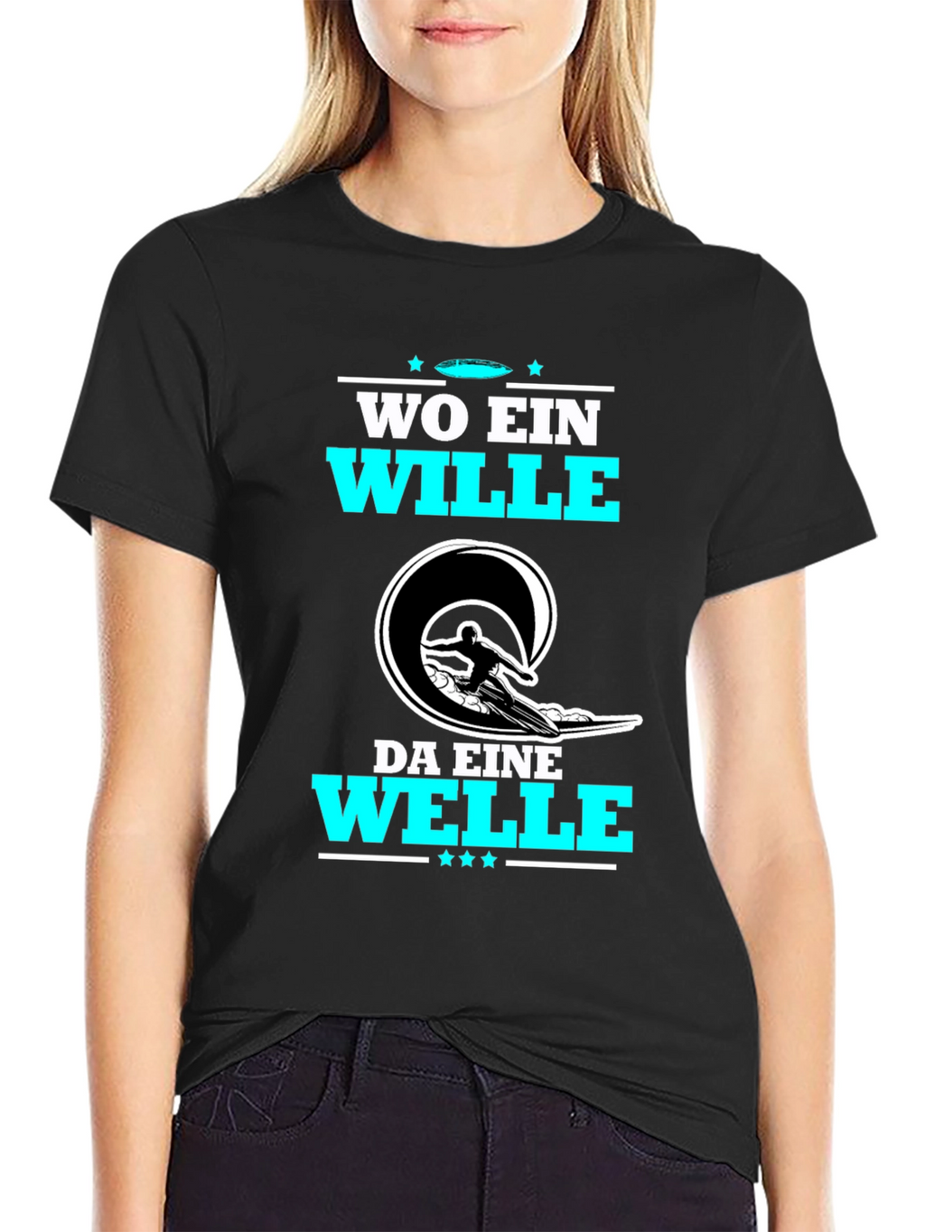 Wo Ein Wille Da Eine Welle T-Shirt Surfing