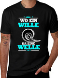 Wo Ein Wille Da Eine Welle T-Shirt Surfing