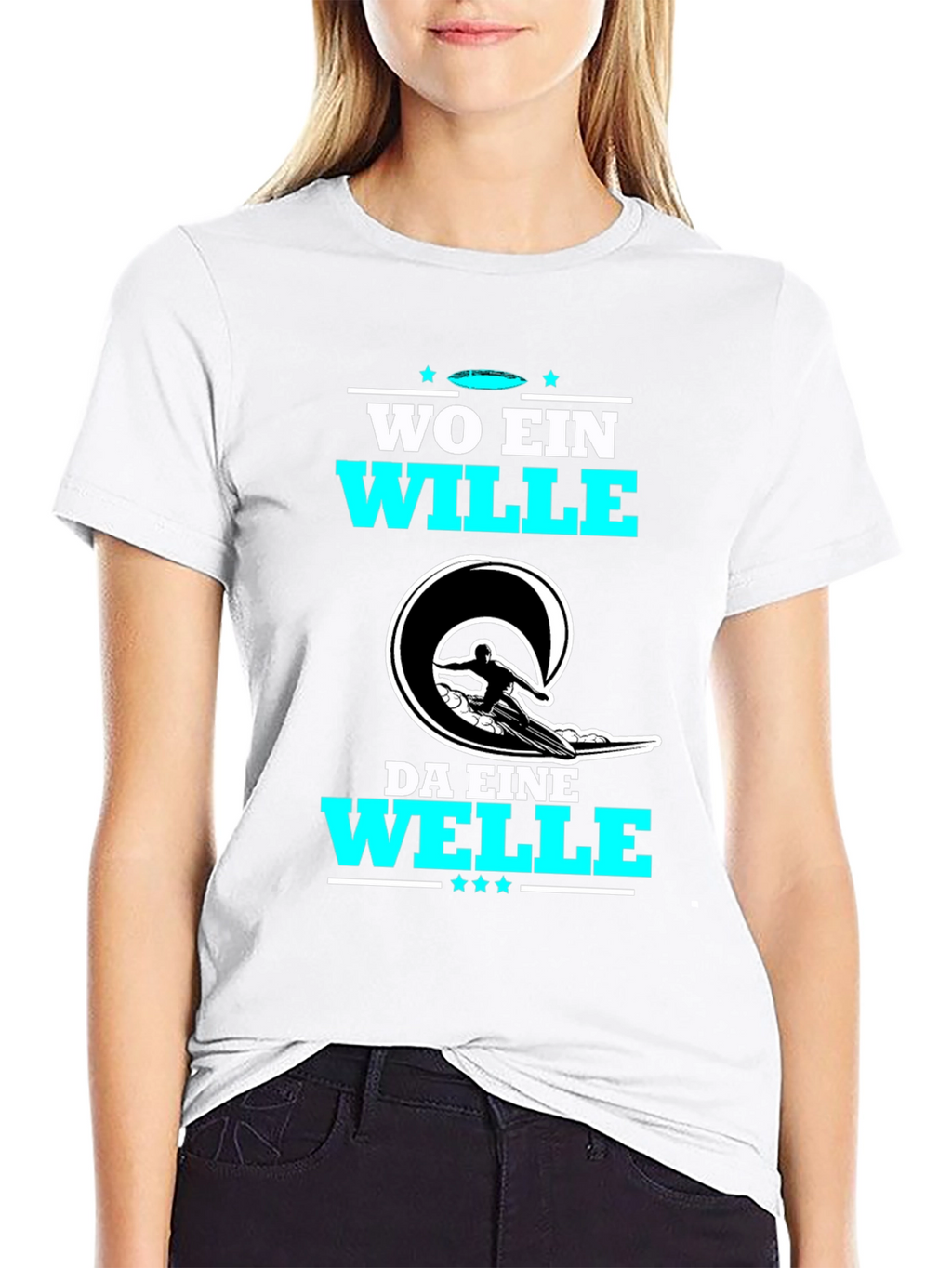 Wo Ein Wille Da Eine Welle T-Shirt Surfing