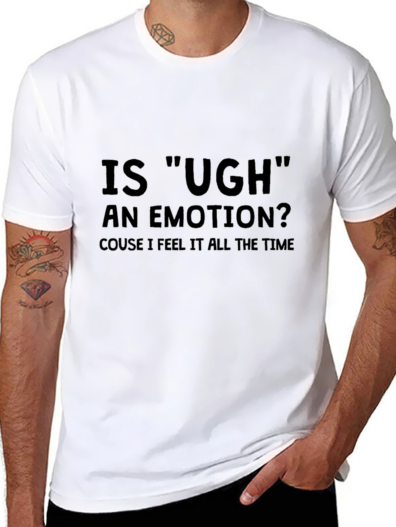 Is Ugh an Emotion T-Shirt - Funny Sarcastic Tee