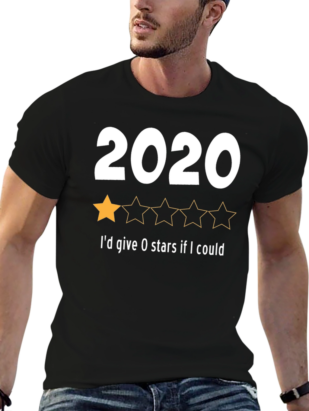2020 One-Star Review T-Shirt - Funny Year Rating Tee